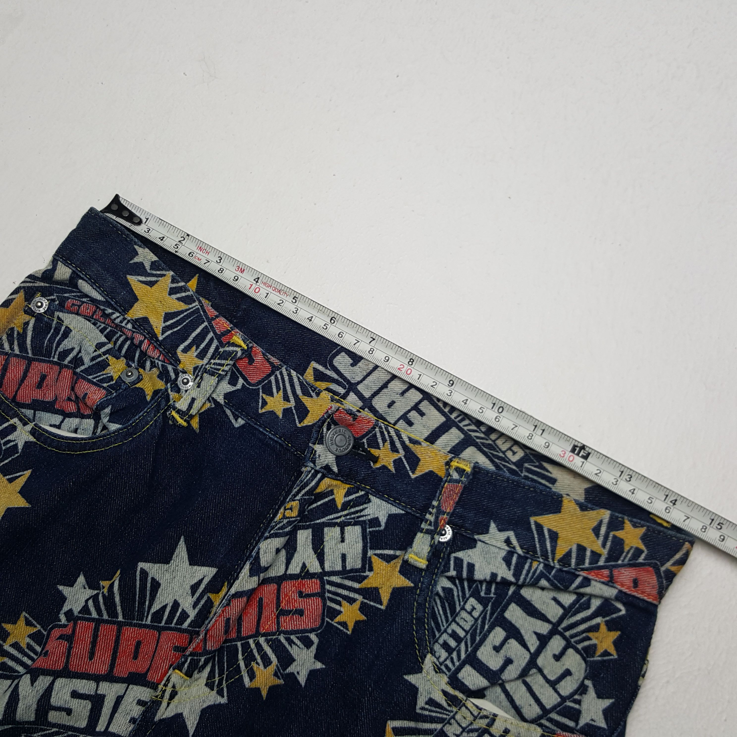 Hysteric Glamour × Japanese Brand × Vintage Vintage Hysteric Glamour Super Overprinted Denim Jeans Size US 29 - 7 Thumbnail
