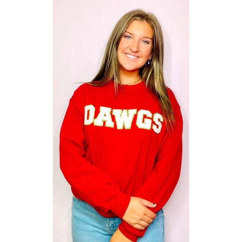Gildan Christmas Georgia Bulldogs Glitter Sweatshirt Unisex Small R Size S / US 4 / IT 40 - 3 Thumbnail