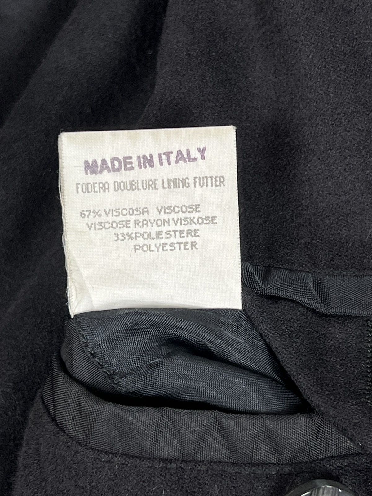 Gimo's Vintage Gimo’s Technical Jacket Black Leather Designer Coat Size US L / EU 52-54 / 3 - 14 Thumbnail