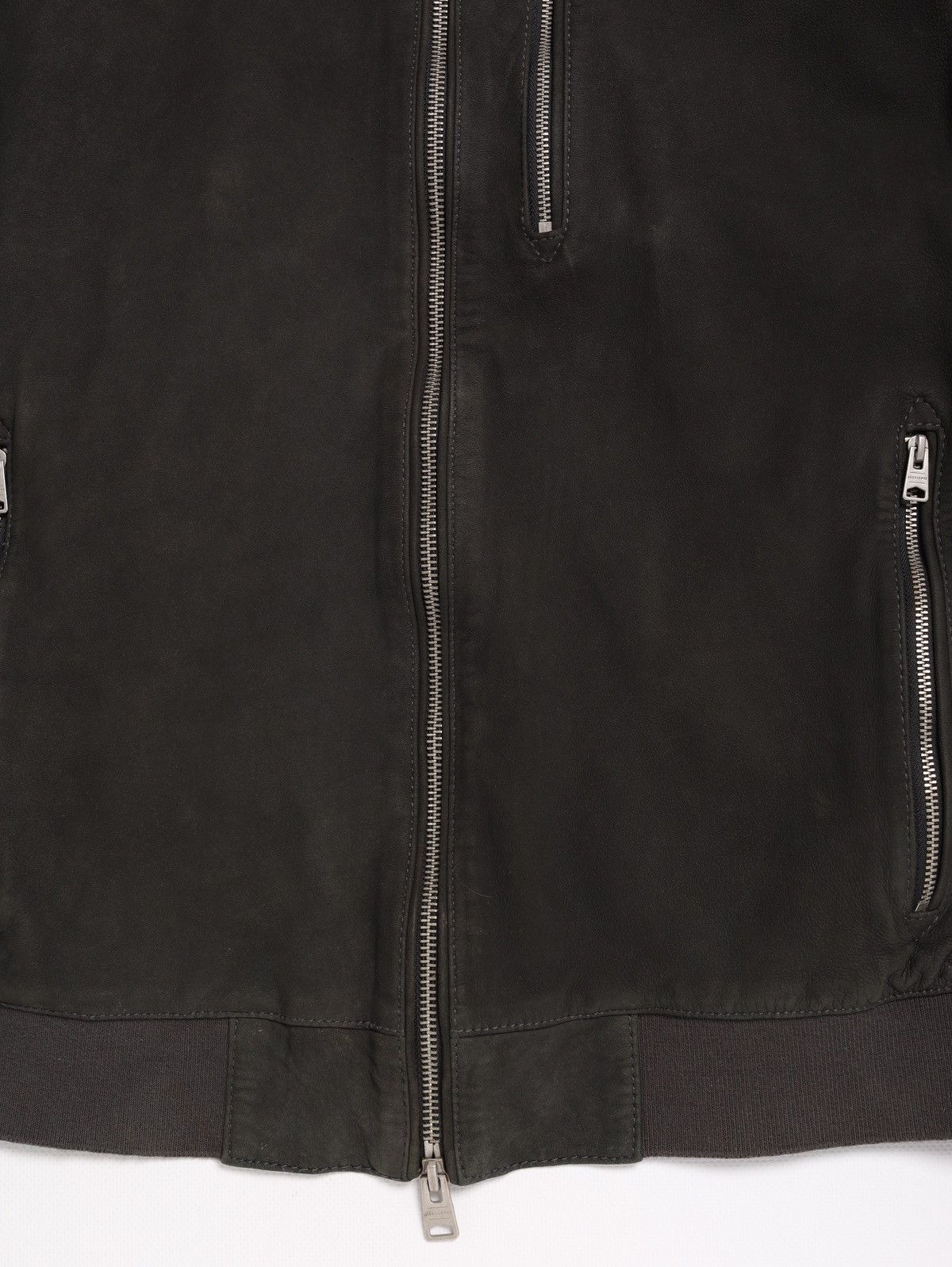 Allsaints Allsaints Suede Sheep Leather Jacket Stones Bomber Dark Gray Size US M / EU 48-50 / 2 - 6 Thumbnail