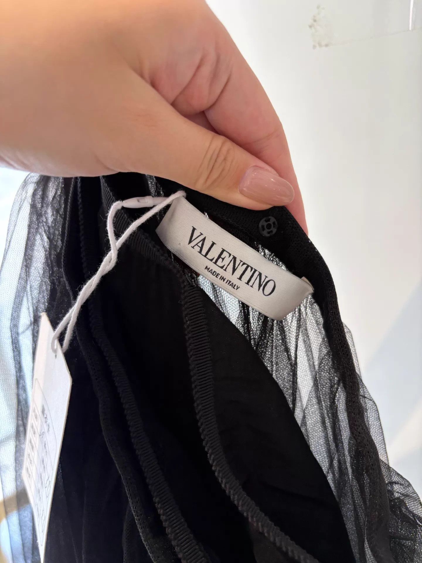 Valentino Valentino New Black Long Tulle Tiered Skirt Size 38 Waist 66 Size 26" / US 2 / IT 38 - 4 Thumbnail