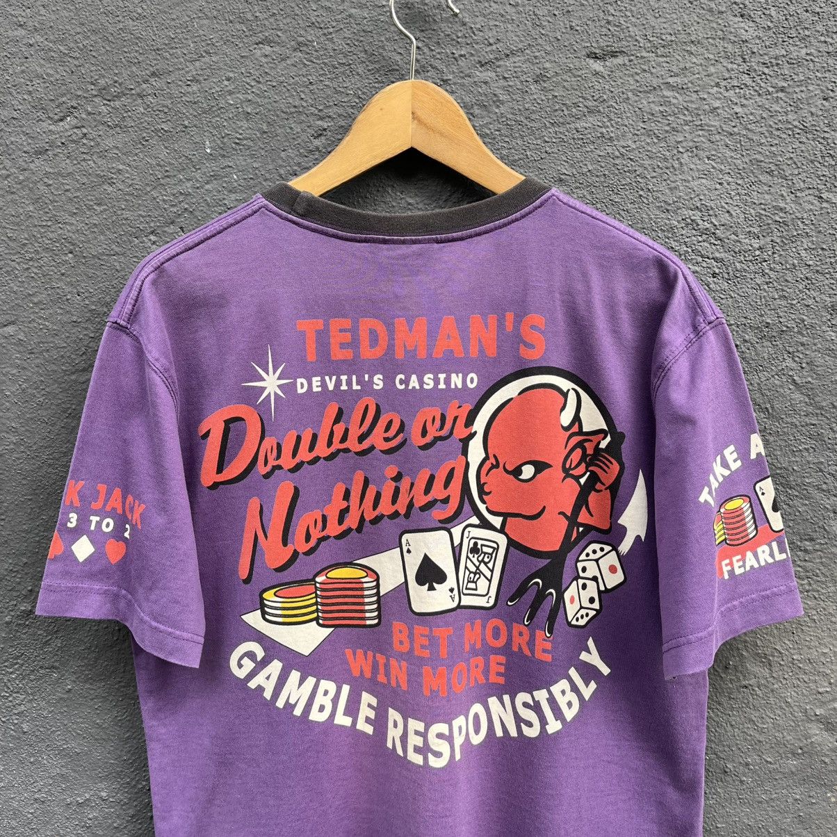 Tedman Thrashed Faded Vintage Tedman Japanese Brand Tee Size US L / EU 52-54 / 3 - 2 Thumbnail