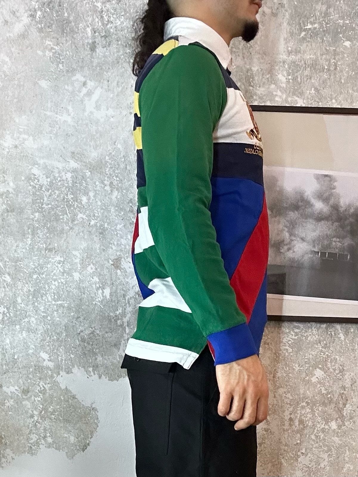 Polo Ralph Lauren Ralph Lauren Classic Fit Patchwork Jersey Rugby Shirt Size US XS / EU 42 / 0 - 2 Thumbnail