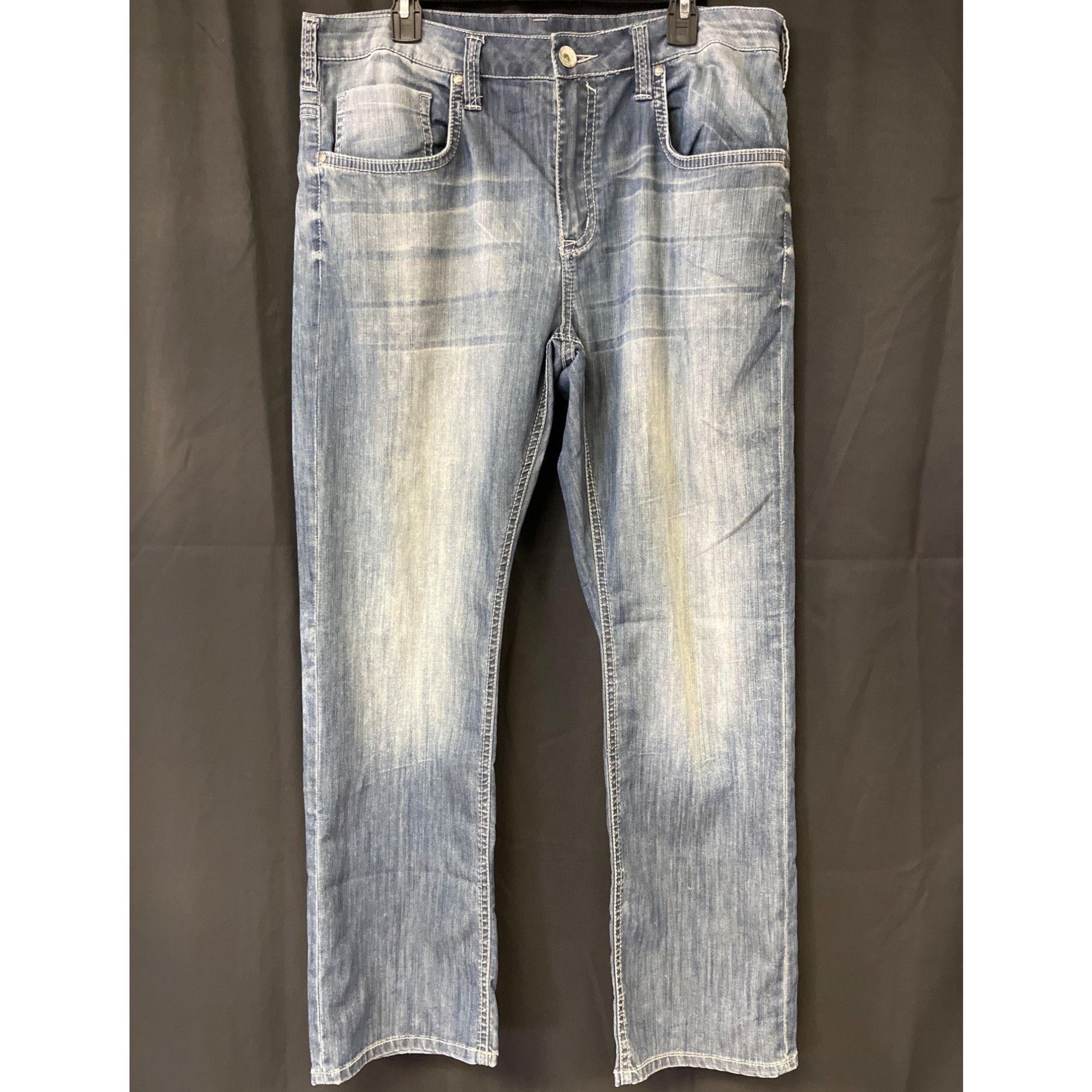Buffalo David Bitton Buffalo David Button Men's Blue Jeans/Straight Leg 38x32 SKU Size US 38 / EU 54 - 1 Thumbnail