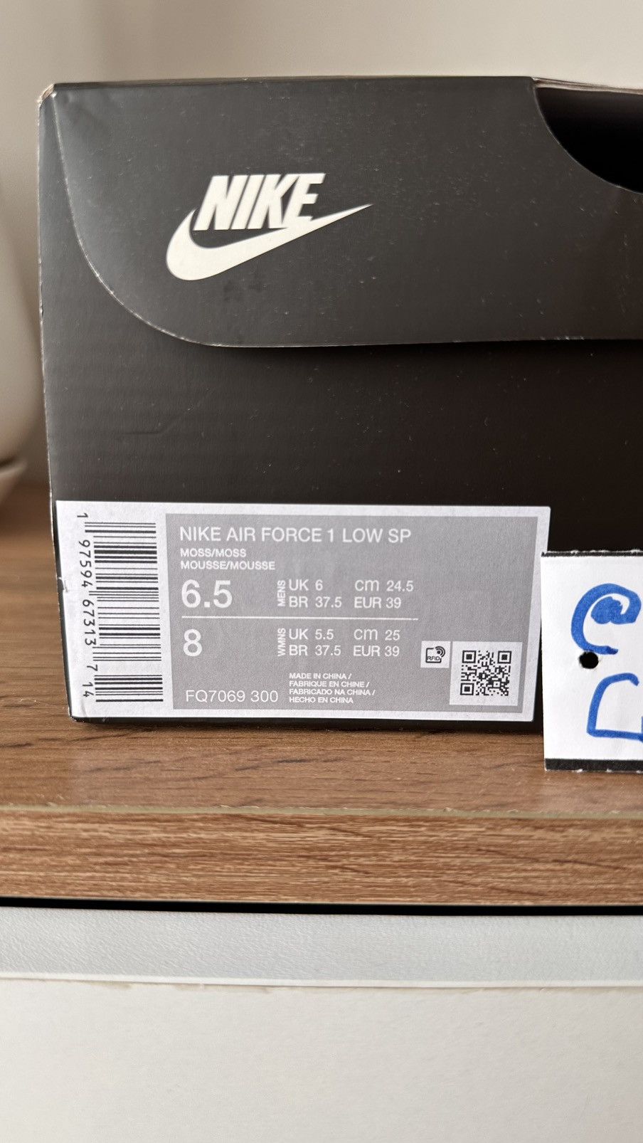 Nike Nike x CACTUS PLANT FLEA MARKET Air Force 1 Low Moss Size US 6.5 / EU 39-40 - 12 Thumbnail