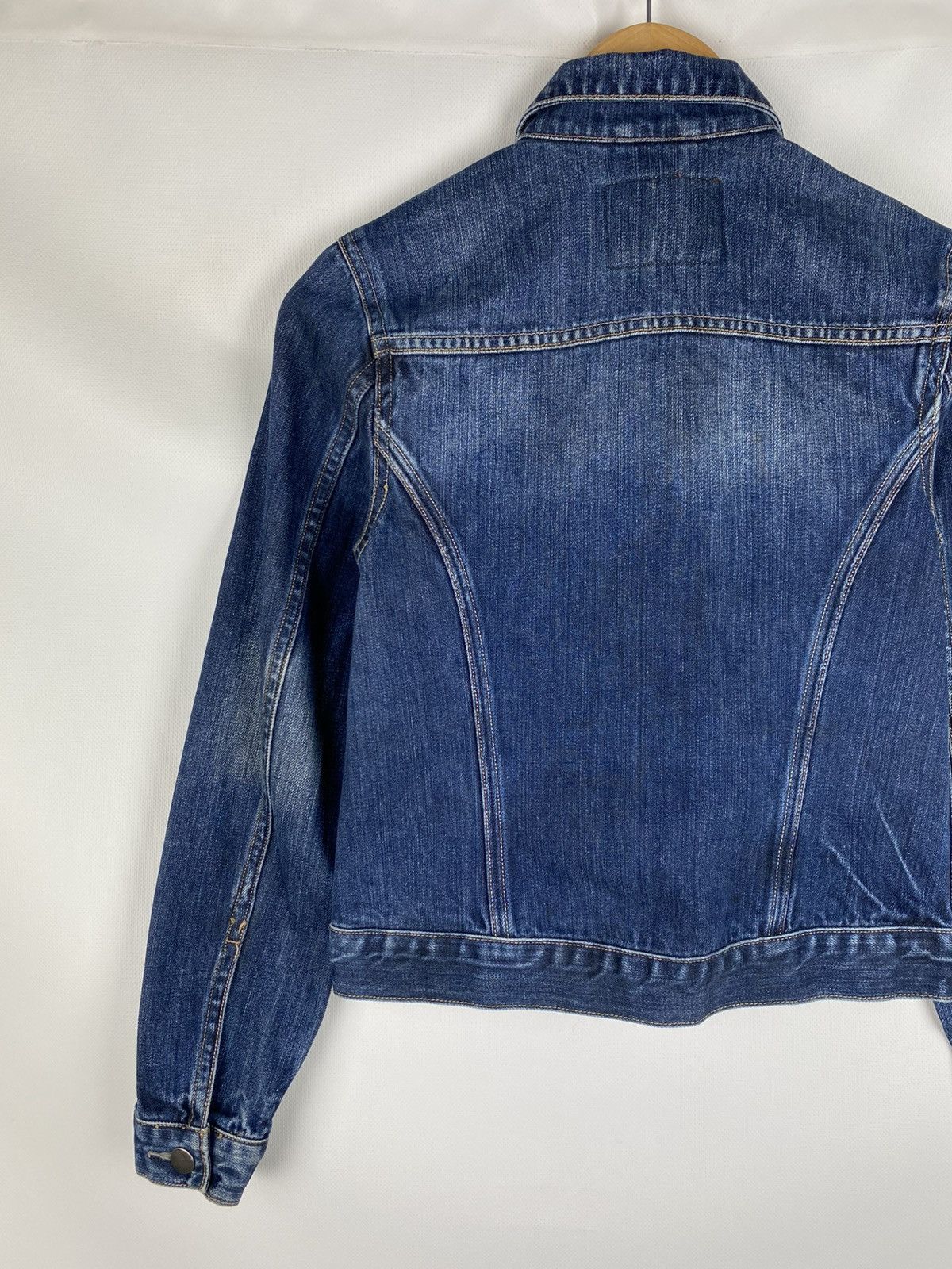 Allsaints × Japanese Brand Allsaints WMNS Easy Trucker ladies selvedge denim jacket Size M / US 6-8 / IT 42-44 - 14 Thumbnail