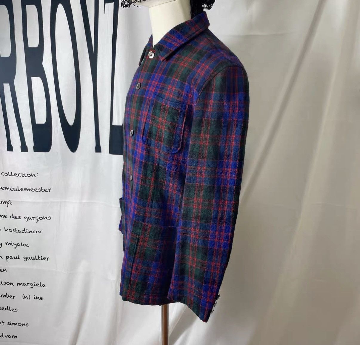 Comme des Garcons Homme Comme des Garçons Homme Purple Plaid Shirt J29 Size US M / EU 48-50 / 2 - 3 Thumbnail