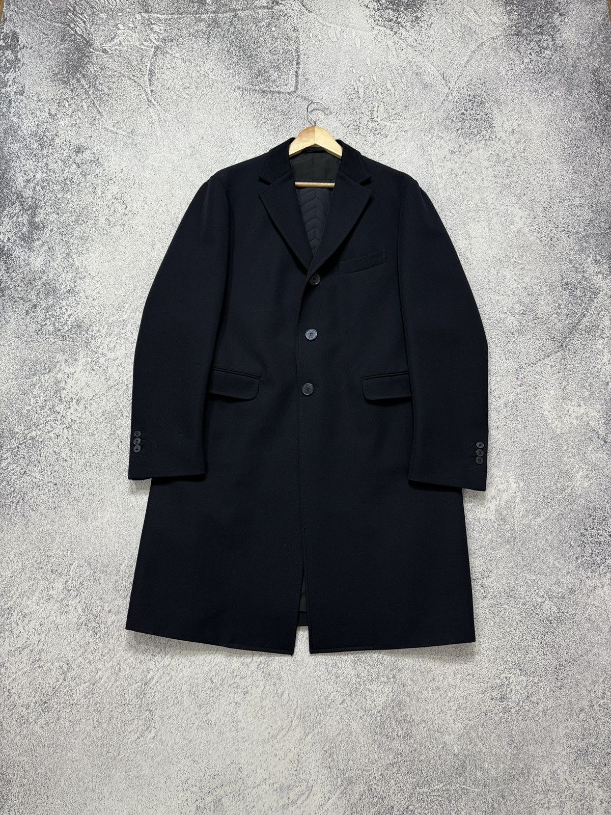 Boggi Men’s Boggi Milano Easy Formal Quilted Coat Navy EU 54 Size US L / EU 52-54 / 3 - 9 Thumbnail