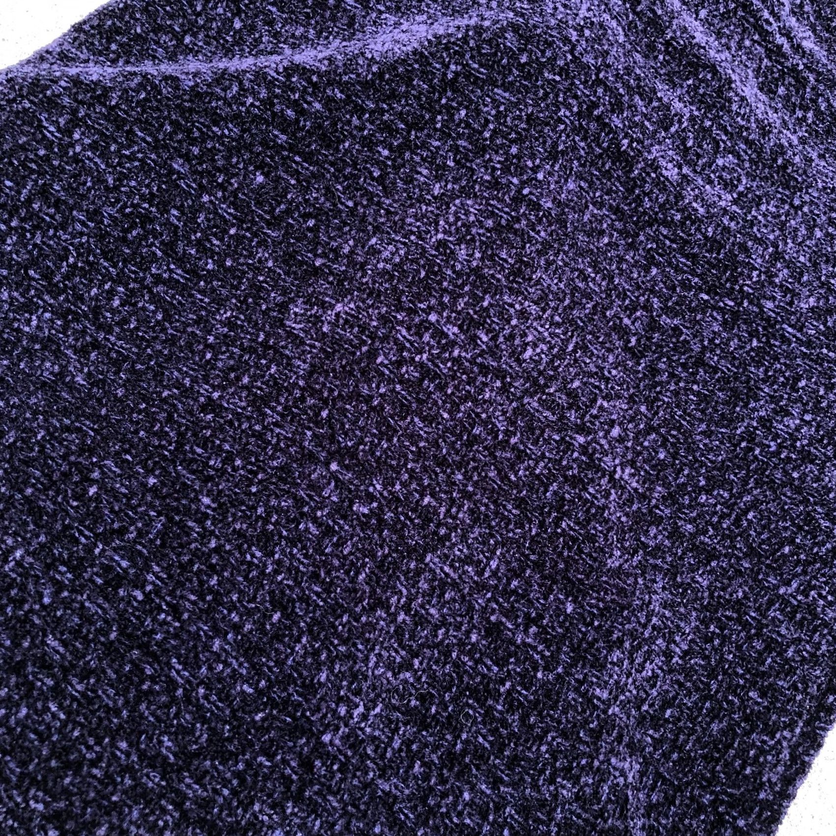 Eileen Fisher EILEEN FISHER Knit Velvet Dress Women's LG Purple Short Length Long Sleeve Scoop Neck Size L / US 10 / IT 46 - 3 Thumbnail