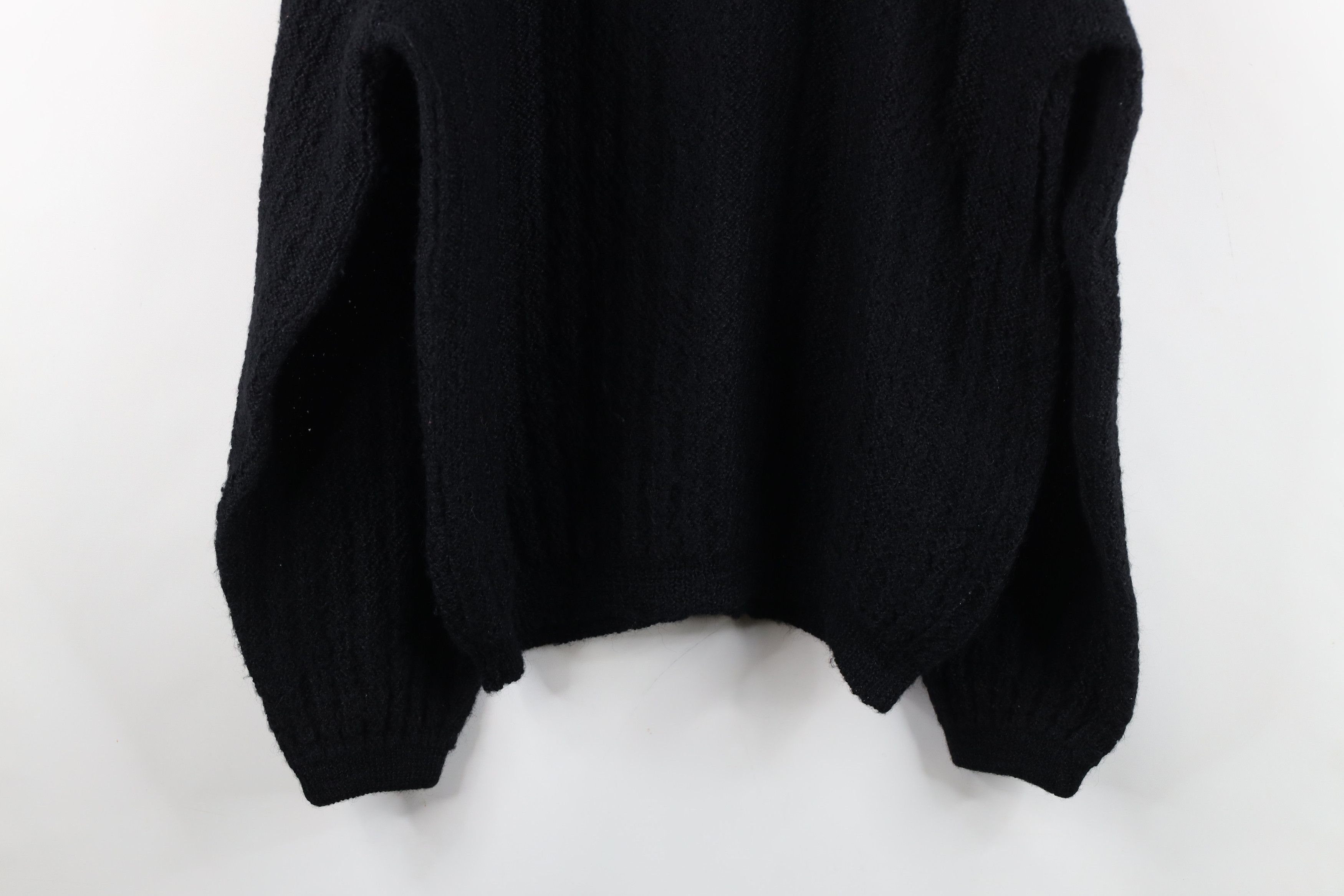 Vintage Vintage 50s 60s Rockabilly Knit Cardigan Sweater USA Black Size US L / EU 52-54 / 3 - 11 Thumbnail