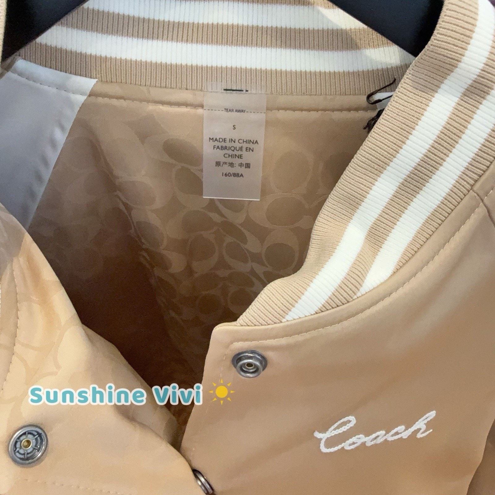 Coach NWT Coach Women Reversible Signature Jacket CAH06 Beige S Size S / US 4 / IT 40 - 4 Thumbnail