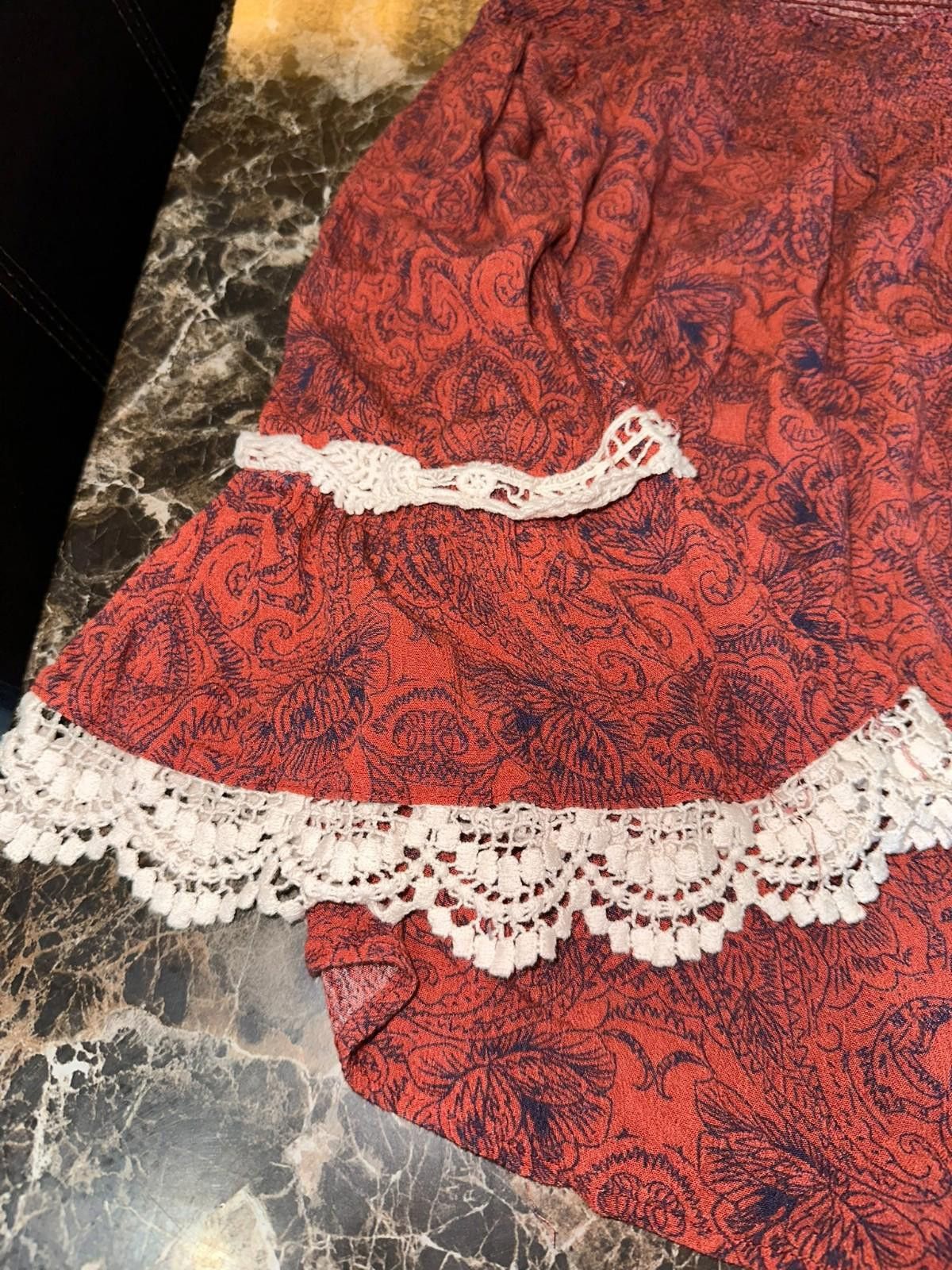 The Unbranded Brand Vintage Boho Lace Blouse Size M Size M / US 6-8 / IT 42-44 - 2 Thumbnail