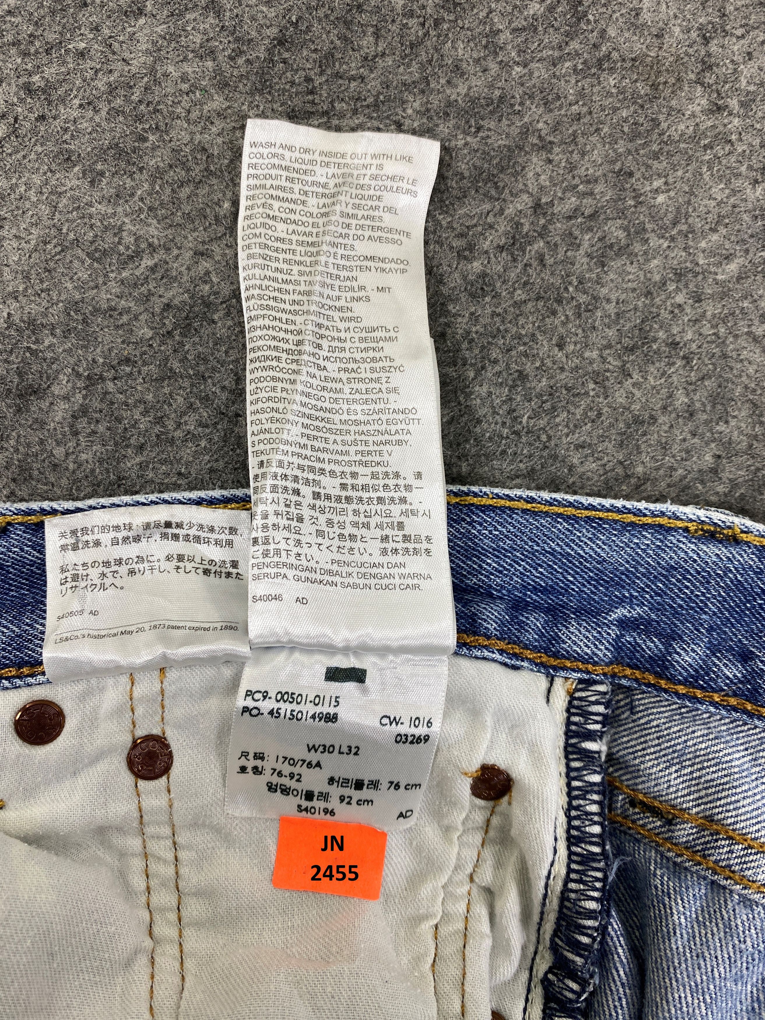 Levi's Light Blue Wash Vintage Levi's 501 32x32.5 Denim JN2455 Size US 32 / EU 48 - 10 Thumbnail