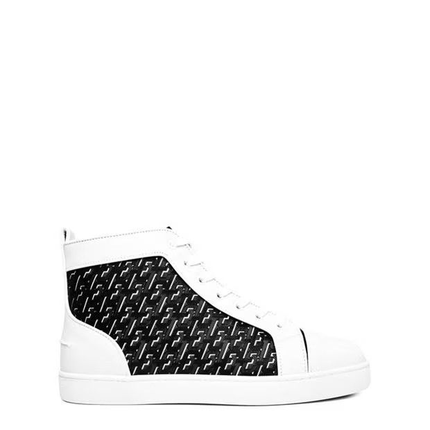 Christian Louboutin o1s1wg110924 Louis Orlato Flat High Shoes in White Size US 12 / EU 45 - 1 Thumbnail