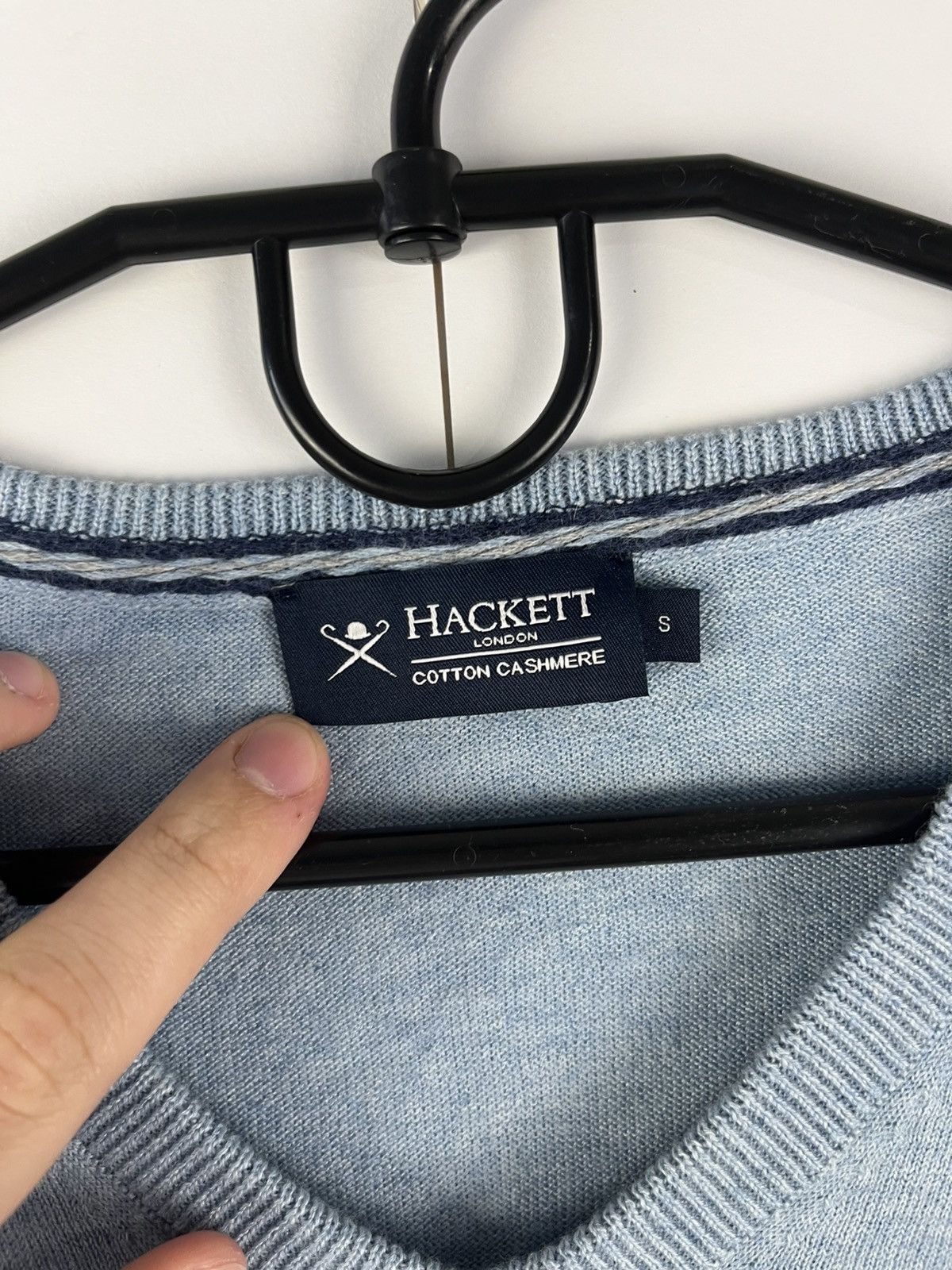 Hackett Hackett Luxury Cotton & Cashmere Sweater Jumper Size US S / EU 44-46 / 1 - 7 Thumbnail