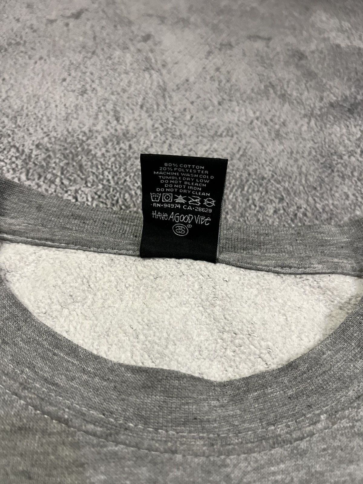 Stussy Vintage Y2k Stussy N4 Reflective Big Logo Sweatshirt 00’s Size US M / EU 48-50 / 2 - 8 Thumbnail