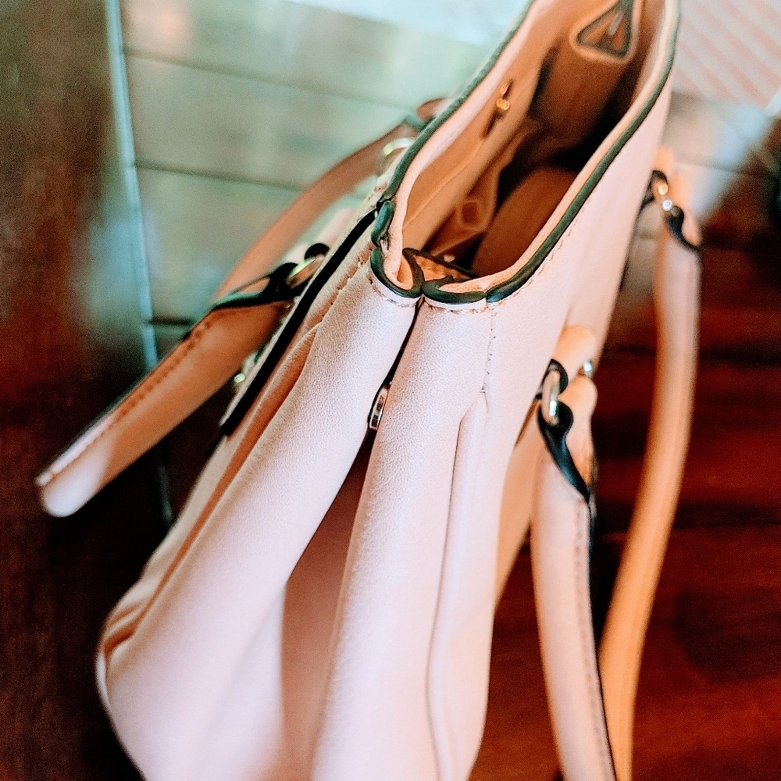 Other Blush Pink Satchel with Shoulder Strap Size ONE SIZE - 10 Thumbnail