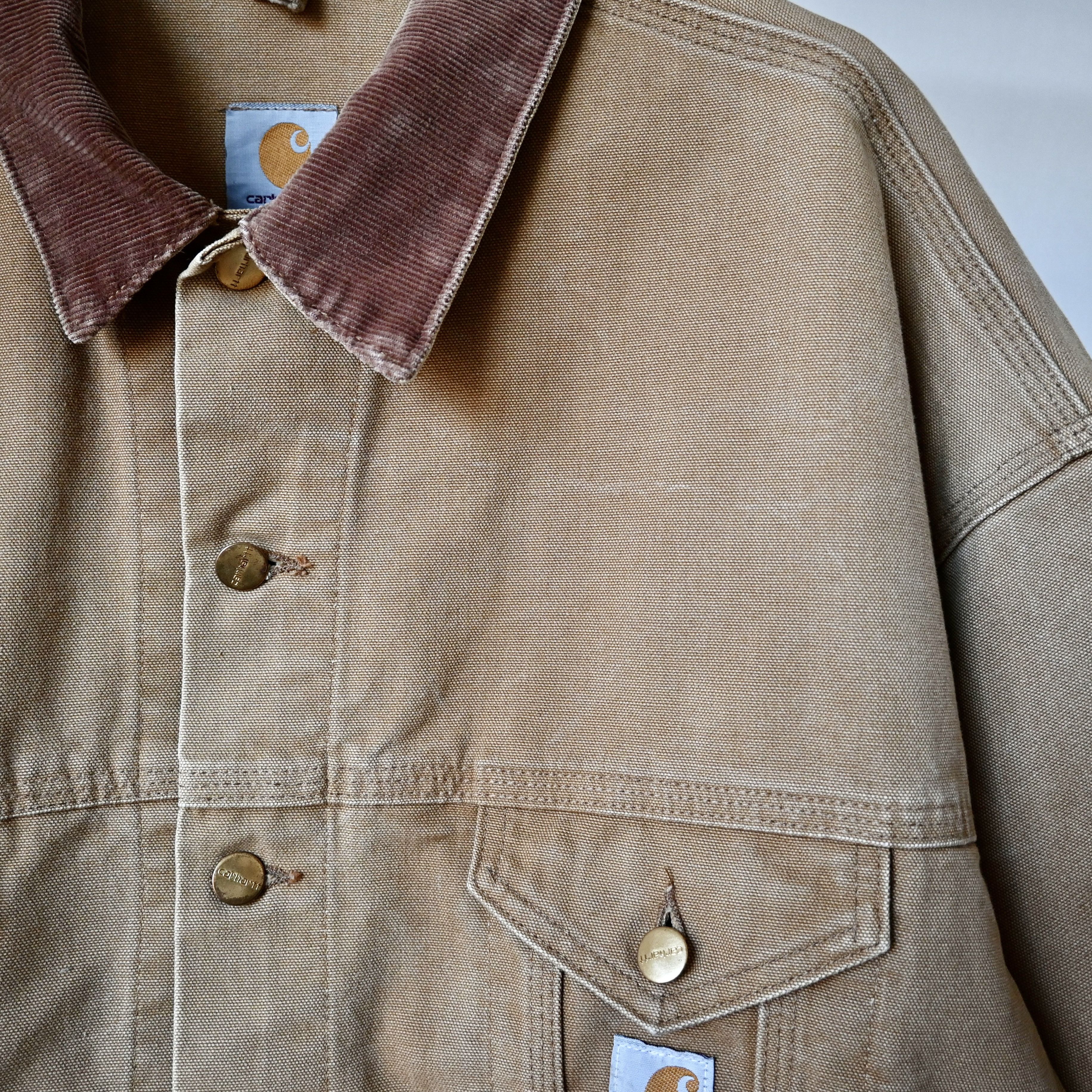 Carhartt VTG 1990s Carhartt Trucker Jacket, brown duck, made in USA Size US XXL / EU 58 / 5 - 9 Thumbnail