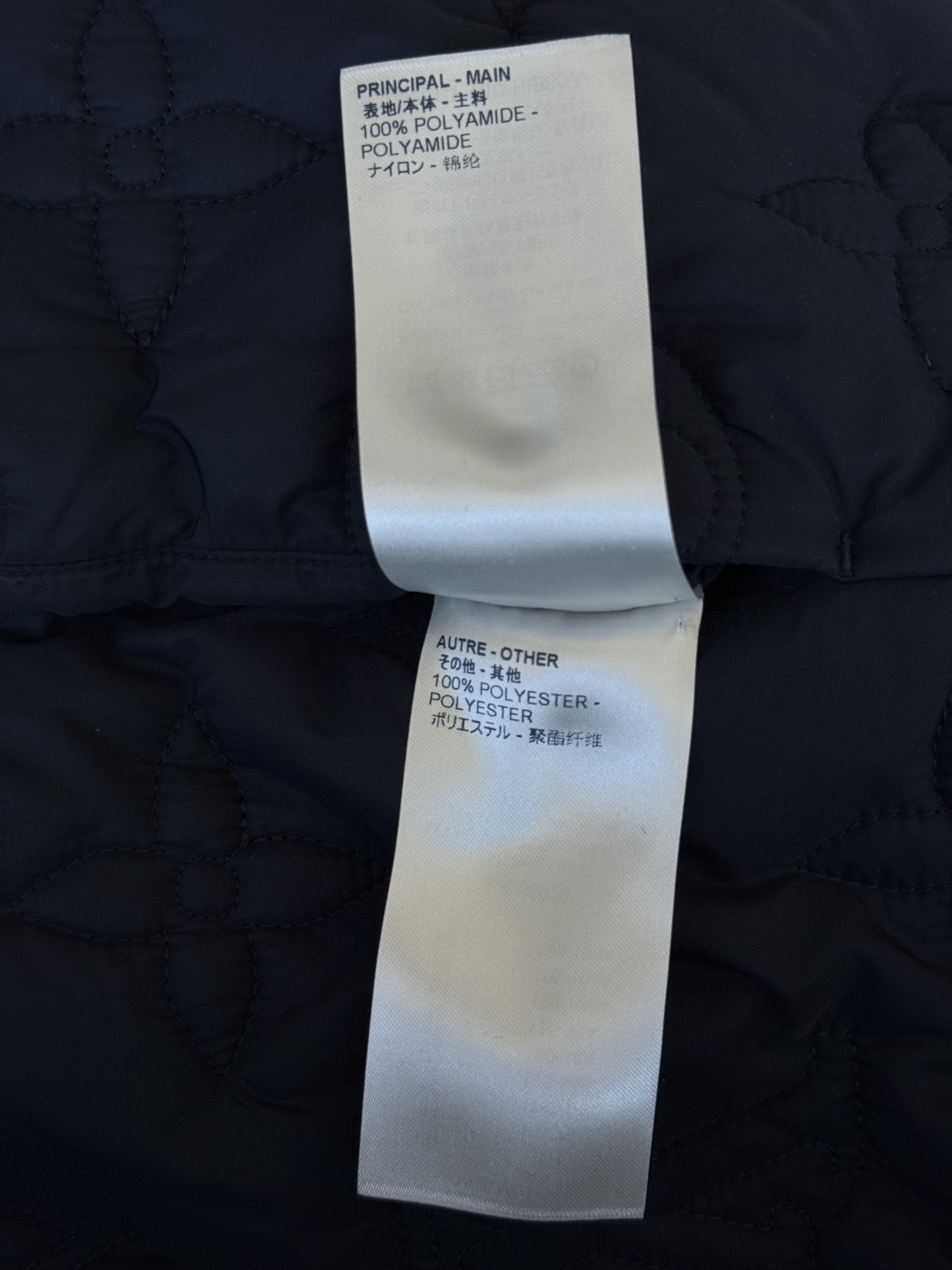 Louis Vuitton Louis Vuitton Navy Monogram Padded Jacket Size US L / EU 52-54 / 3 - 5 Thumbnail