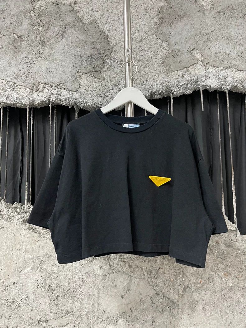 Prada Prada Short Sleeve Black T-Shirt-dmc Size US M / EU 48-50 / 2 - 1 Thumbnail