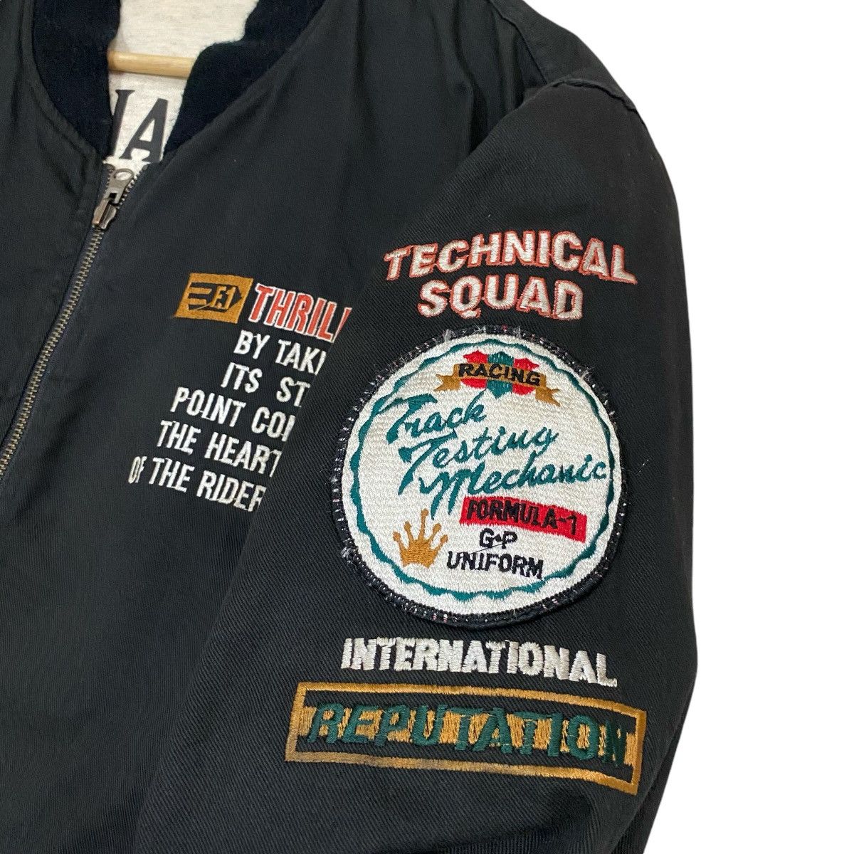 Sports Specialties × Vintage ⚡️VTG F-1 GRAND PRIX RACING TEAM REVERSIBLE BOMBER JACKET Size US M / EU 48-50 / 2 - 5 Thumbnail