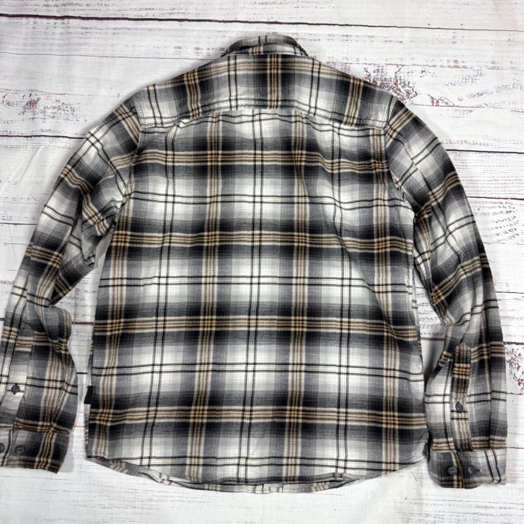 Patagonia Patagonia Womens Button-Up Plaid Flannel Shirt S Black/Gray Organic Cotton Size S / US 4 / IT 40 - 5 Thumbnail