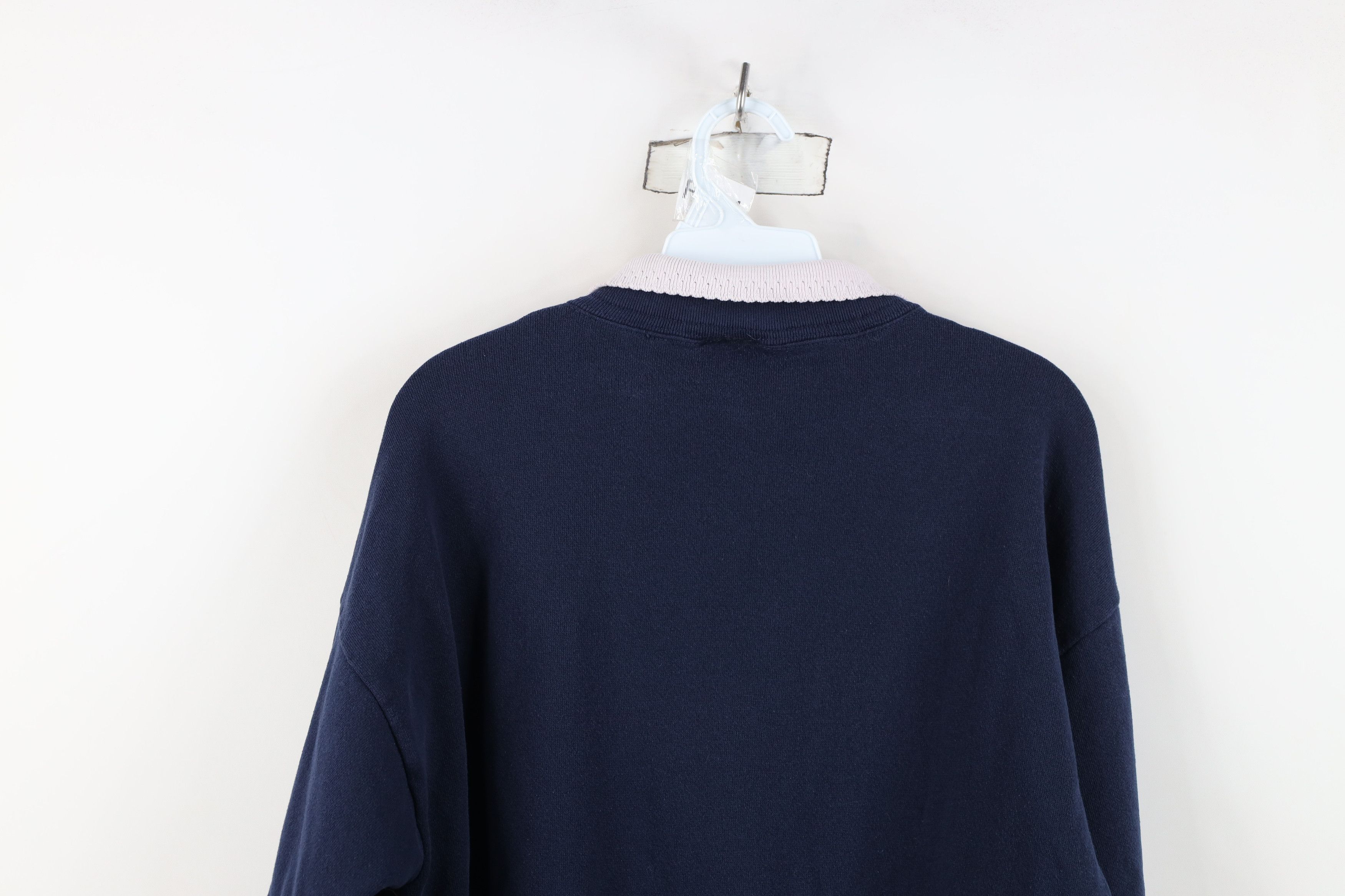 Vintage Vintage 90s Streetwear Horse Unicorn Collared Sweatshirt USA Size L / US 10 / IT 46 - 12 Thumbnail