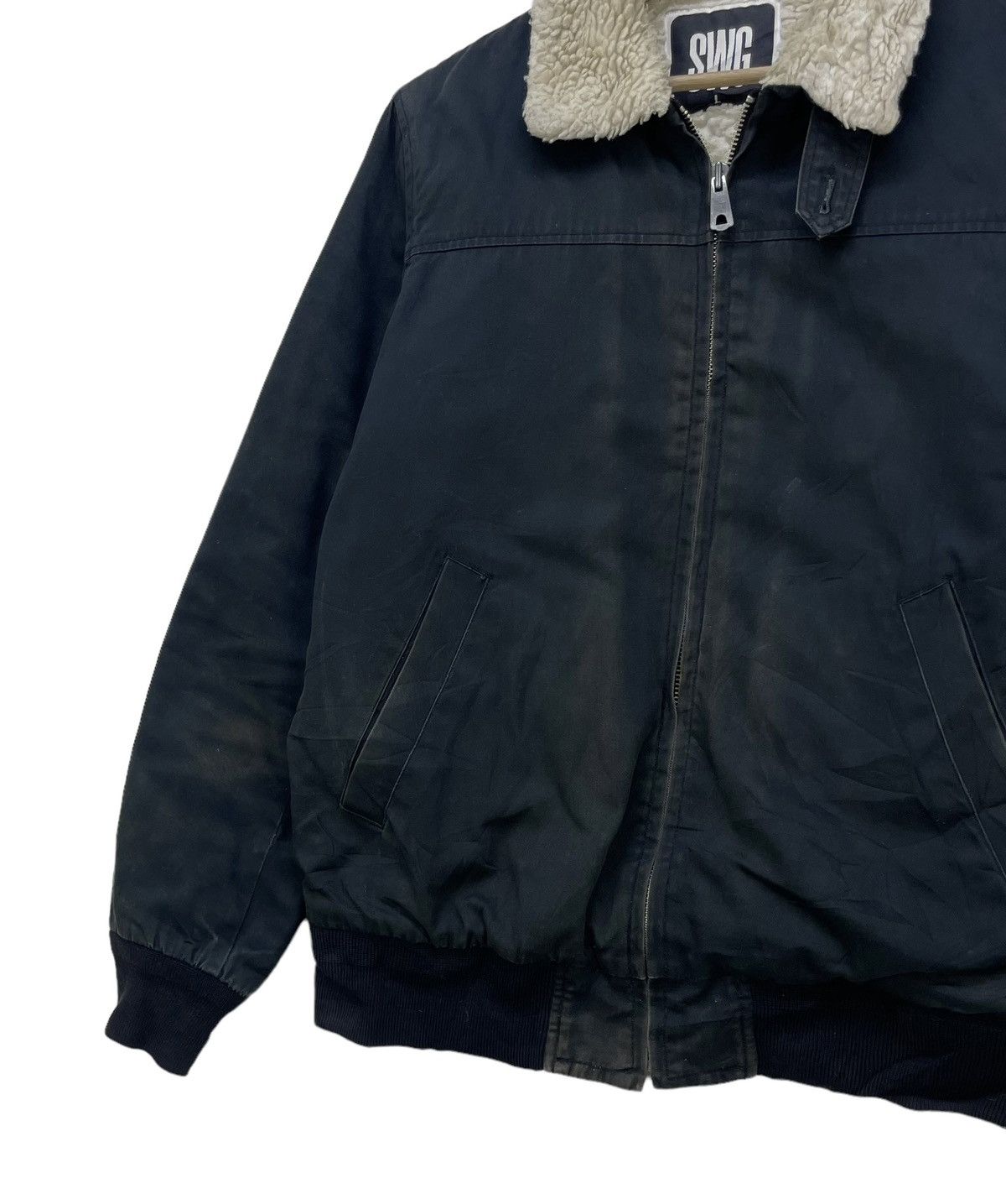 Buzz Rickson's × Swagger 💥Japanese Brand Vintage Distressed Swagger Shearling Jacket Size US M / EU 48-50 / 2 - 4 Thumbnail