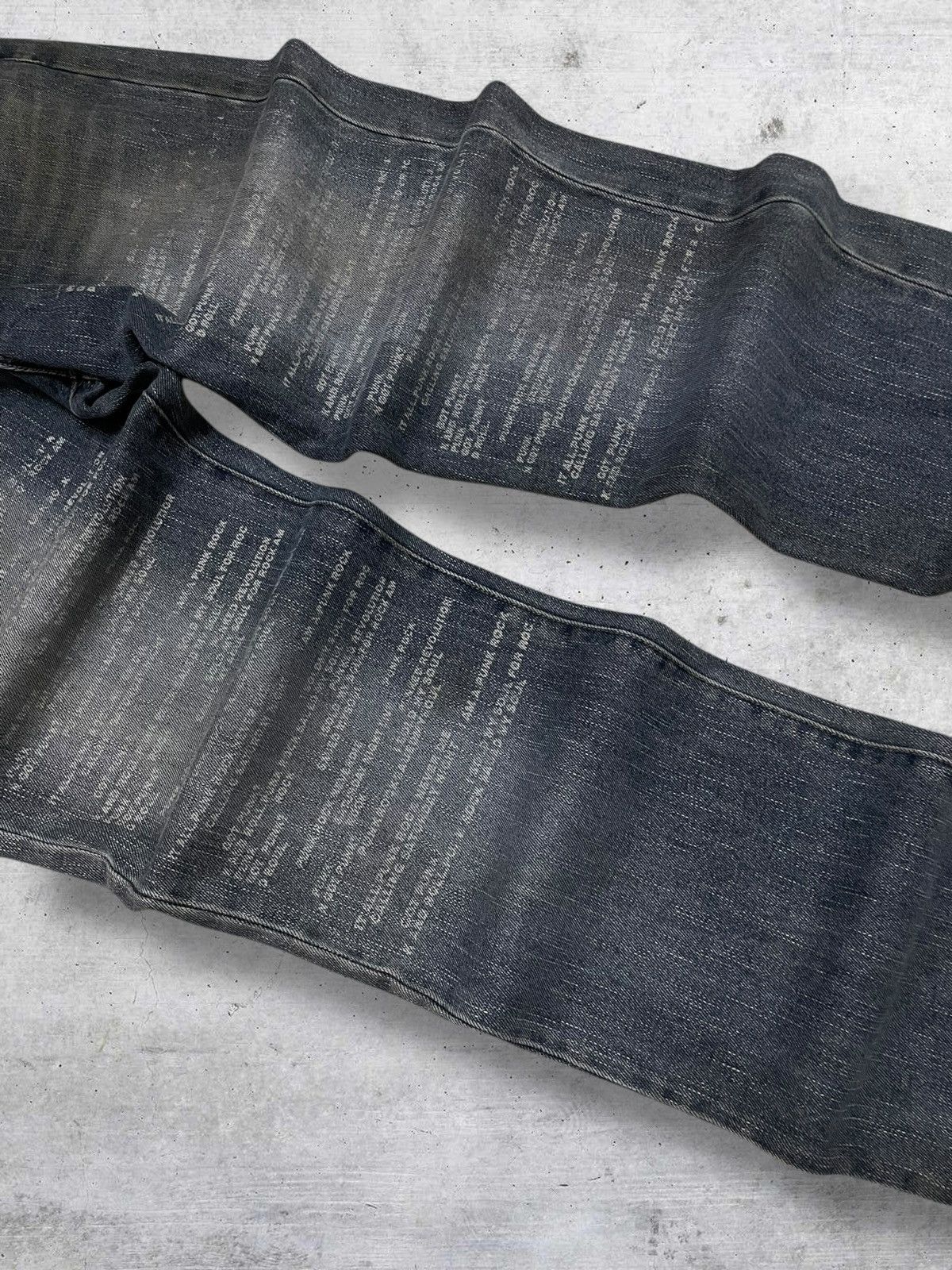 Hysteric Glamour VINTAGE IN THE ATTIC JAPAN DESIGNER 90S POEM PUNK DENIM Size US 30 / EU 46 - 5 Thumbnail