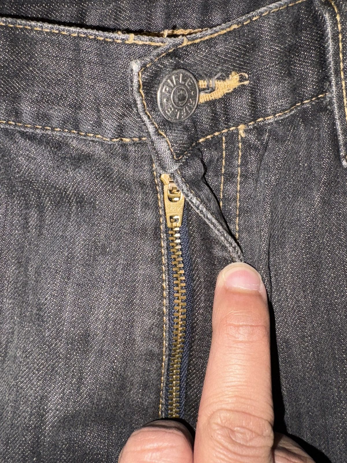Japanese Brand Rifle Reconstructed Patchwork Jeans Orta Anadolu Denim 32x32 Size US 32 / EU 48 - 8 Thumbnail