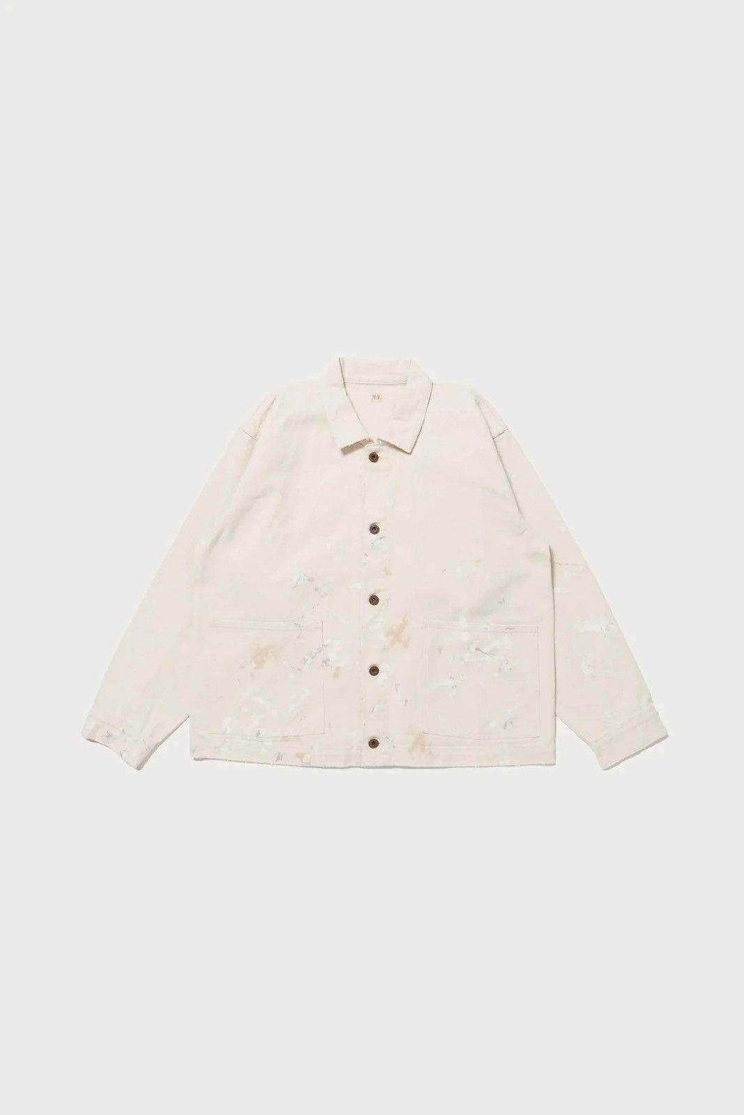 Taiga Takahashi Taiga Takahashi LOT.303 COVERALL JACKET IVORY PAINT Size US L / EU 52-54 / 3 - 1 Thumbnail