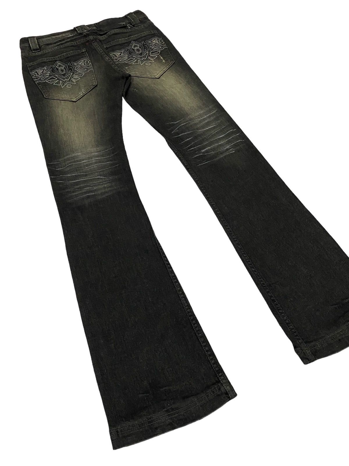 semanticdesign Semantic Design Flare Ripped Distressed Jeans Size 28" / US 6 / IT 42 - 20 Thumbnail