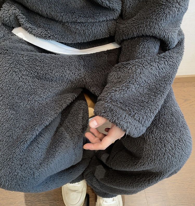 Japanese Brand × Vintage Outdoor retro punk fluffy fleece baggy pants Size US 28 / EU 44 - 6 Thumbnail