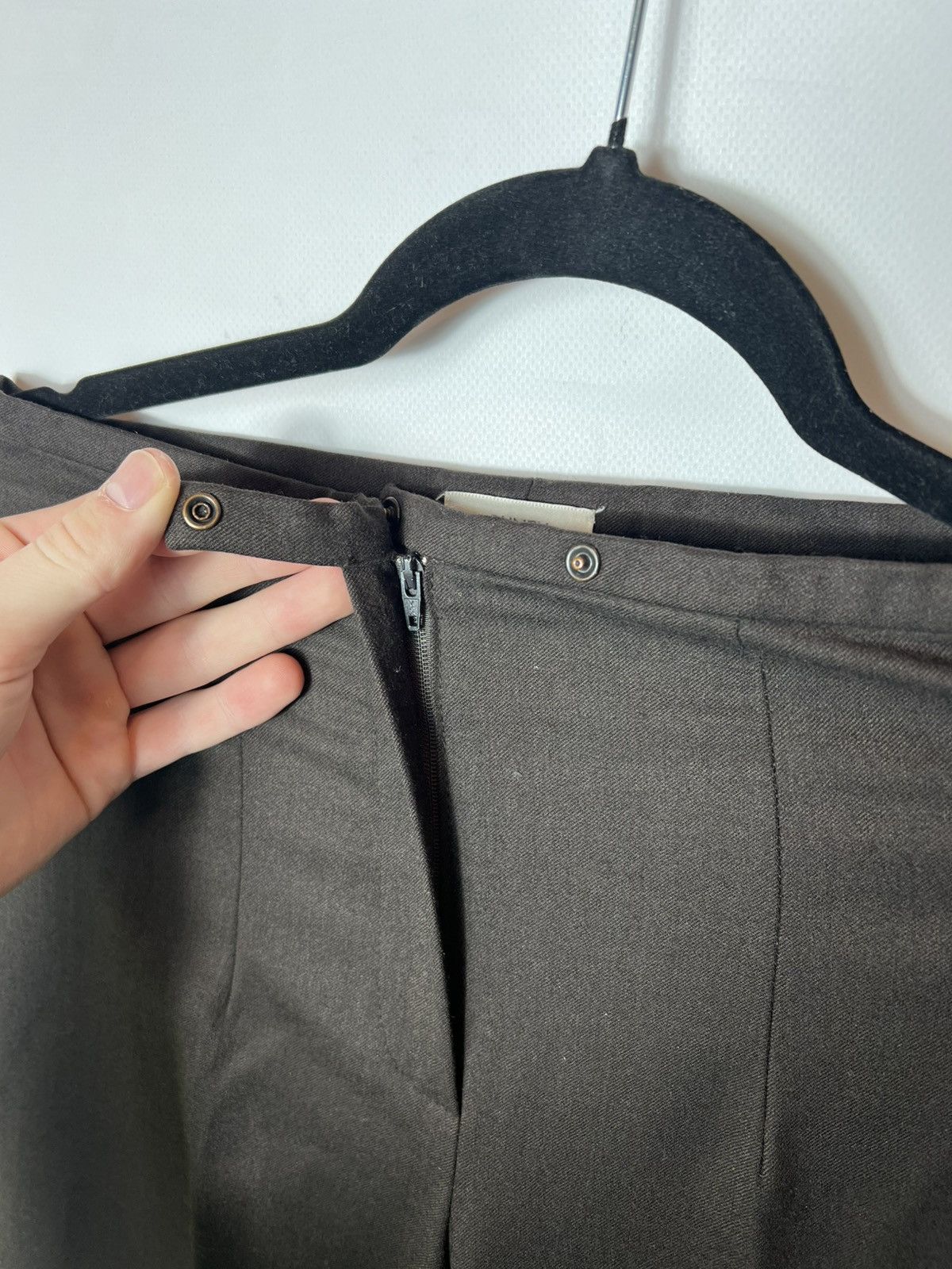 Vintage Vintage Gunex By Brunello Cucinelli Lana Wool Brown Pants Size 28" / US 6 / IT 42 - 5 Thumbnail