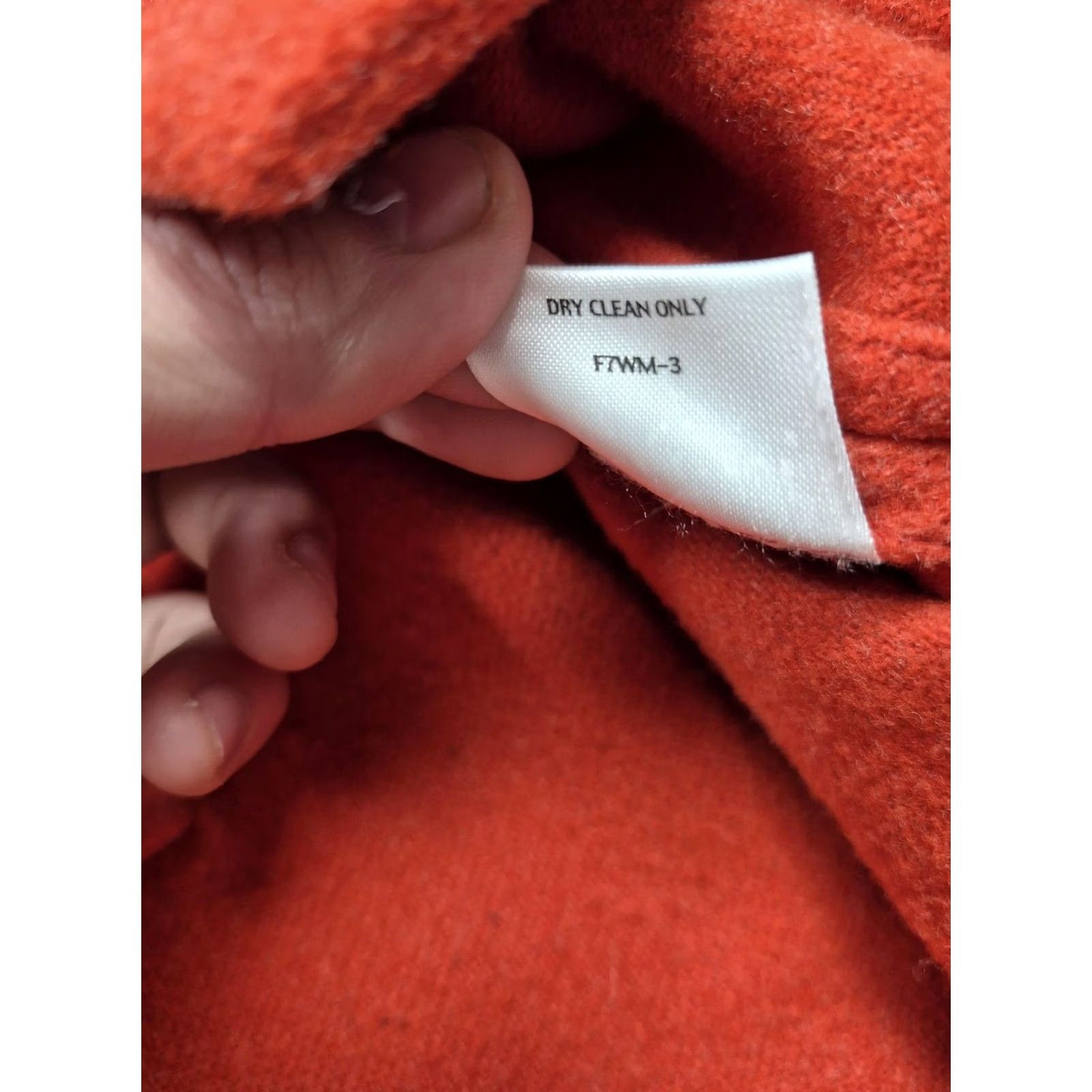 Eileen Fisher Eileen Fisher Poncho Jacket Womens 2X Orange Wool Hooded Short Sleeve Button Size 40" / US 18 - 6 Thumbnail