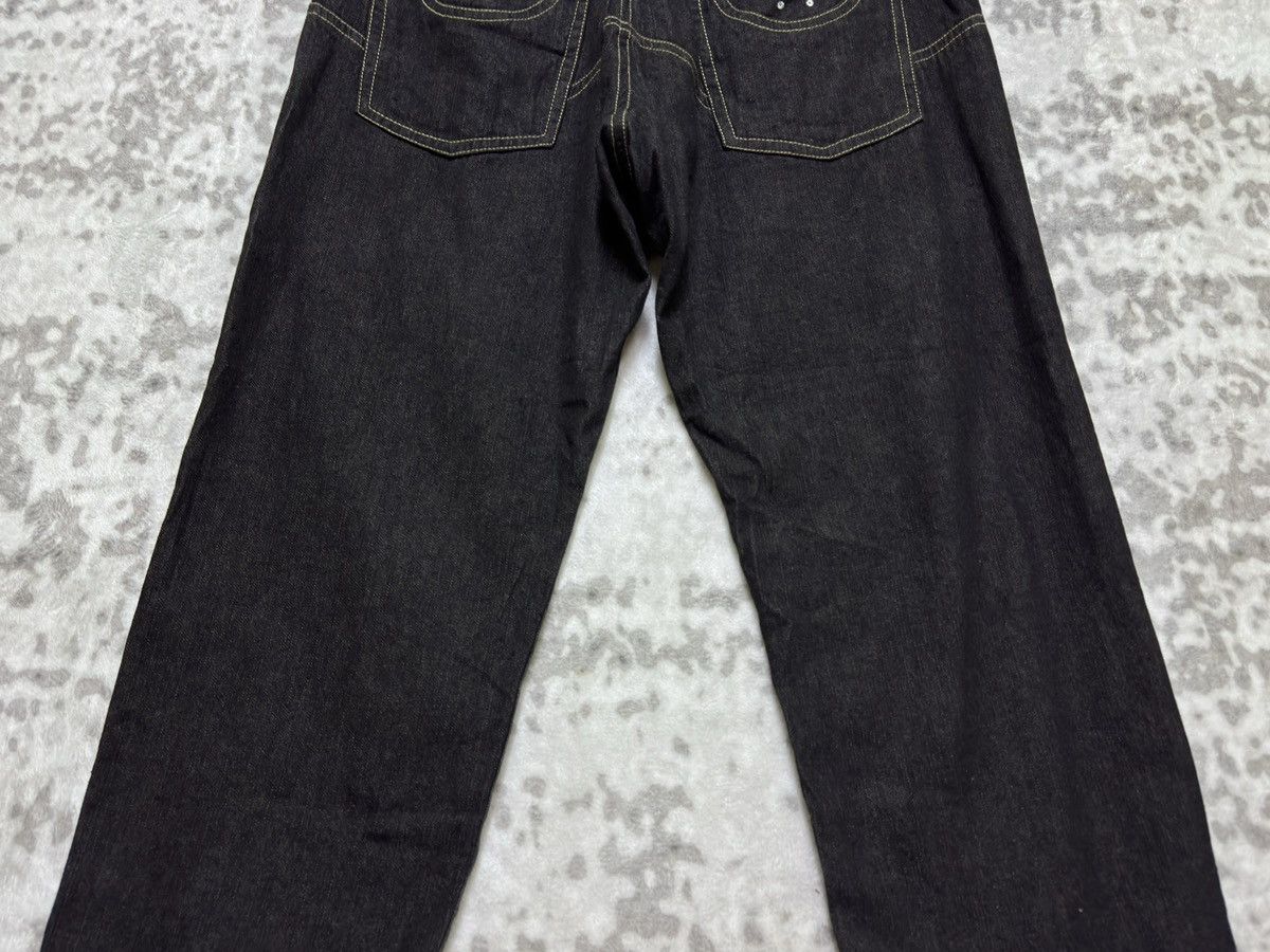 Japanese Brand Vintage Crotch Pant Kawa Okada Buckle back Embroidered Denim Size US 31 - 11 Thumbnail