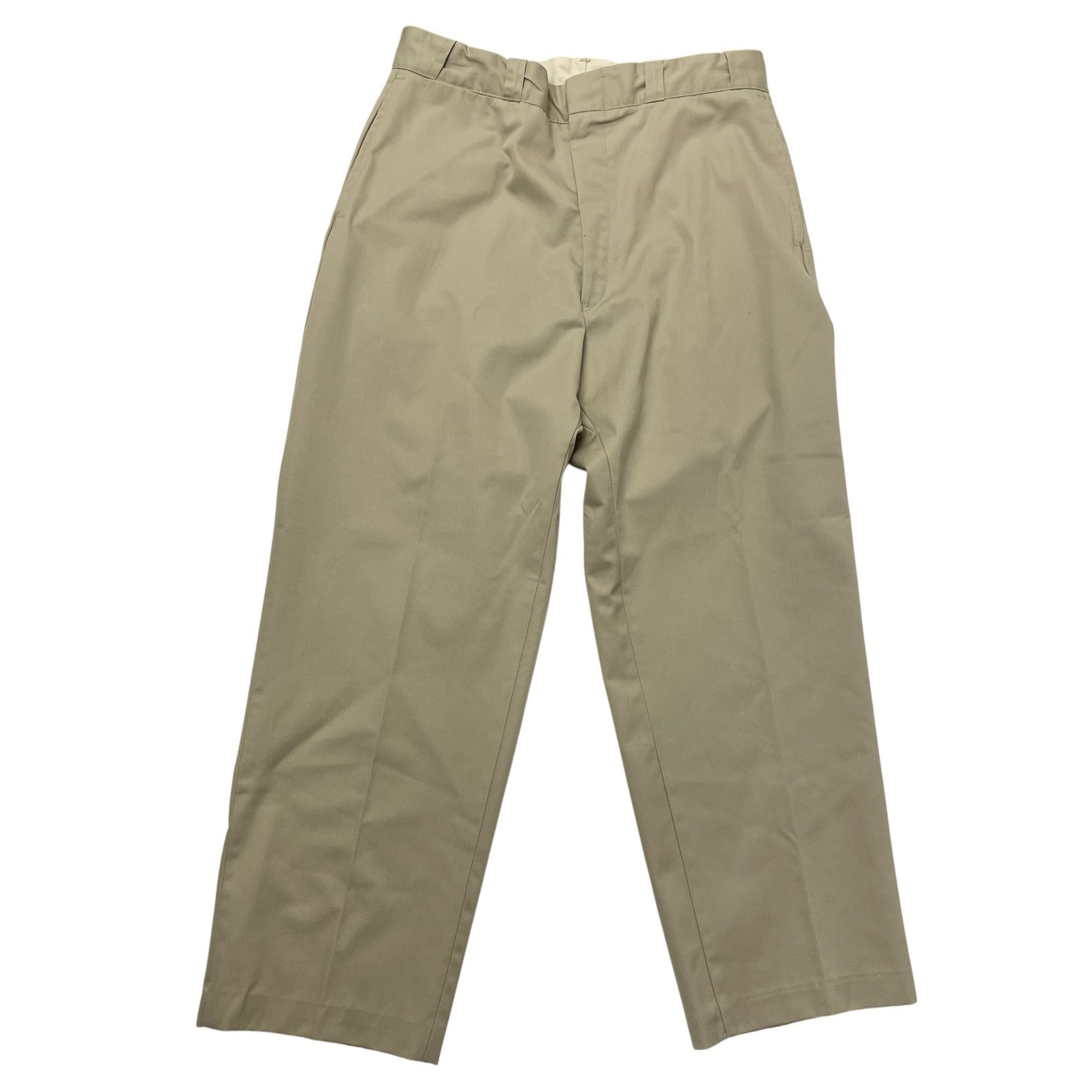 Other Vtg Beige KHAKI Oven Cured WORKER Chore Pants Size US 34 / EU 50 - 2 Thumbnail