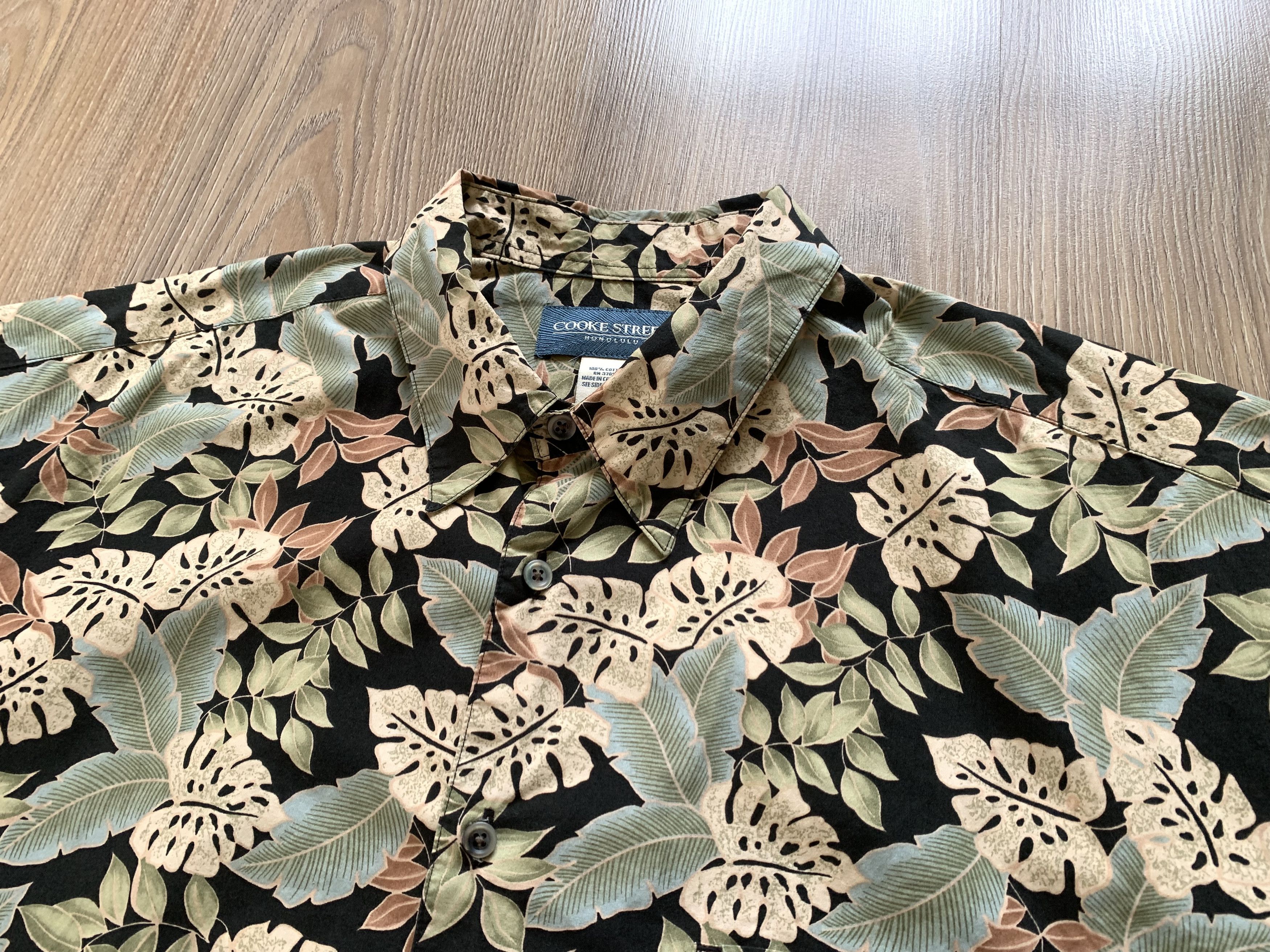 Vintage Cooke Street Men Hawaiian Leaf Tropical Shirt Size US XL / EU 56 / 4 - 4 Thumbnail