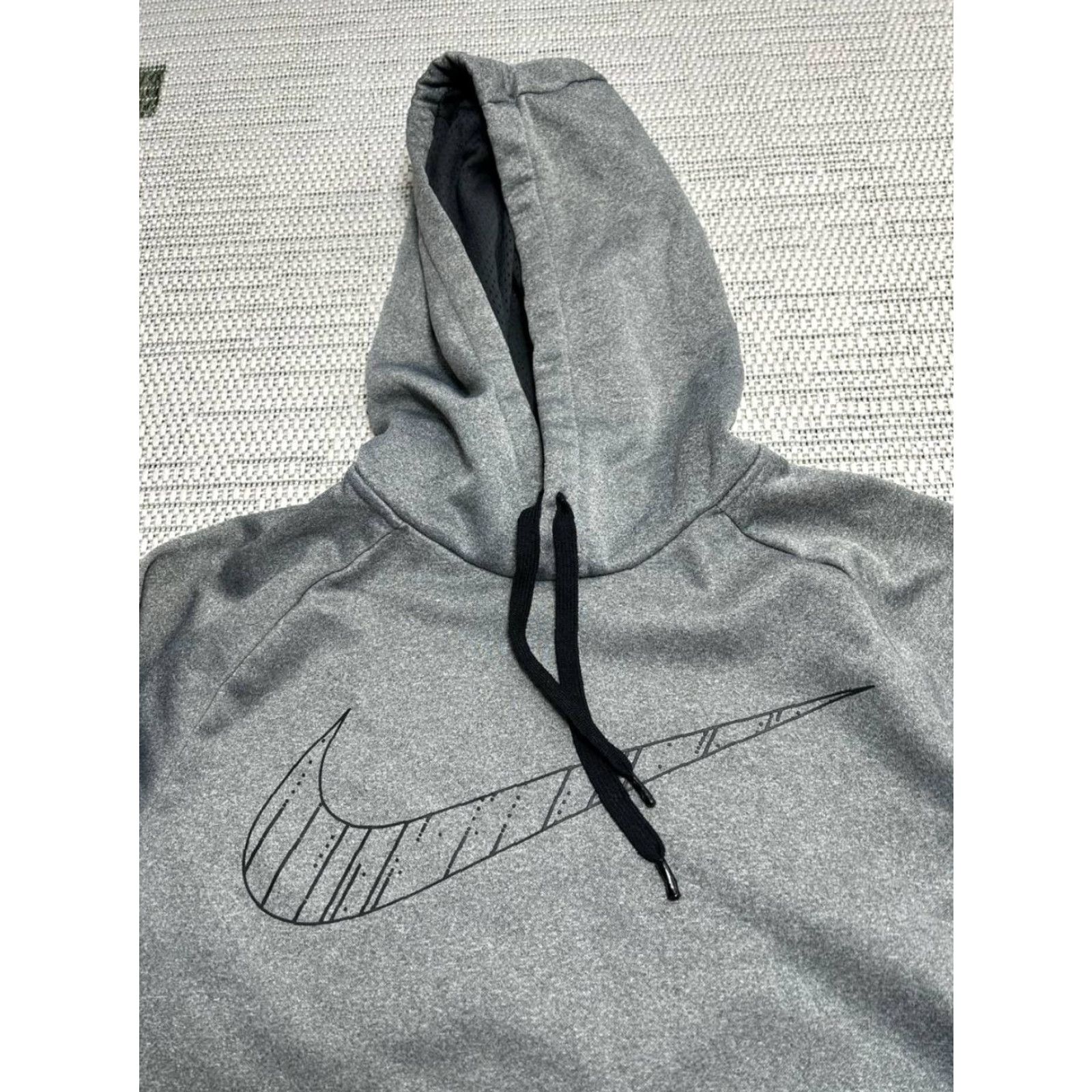 Nike Nike Hoodie Mens Medium Gray Dri Fit Heathered Fleece Lined Swoosh Logo Training Size US M / EU 48-50 / 2 - 3 Thumbnail