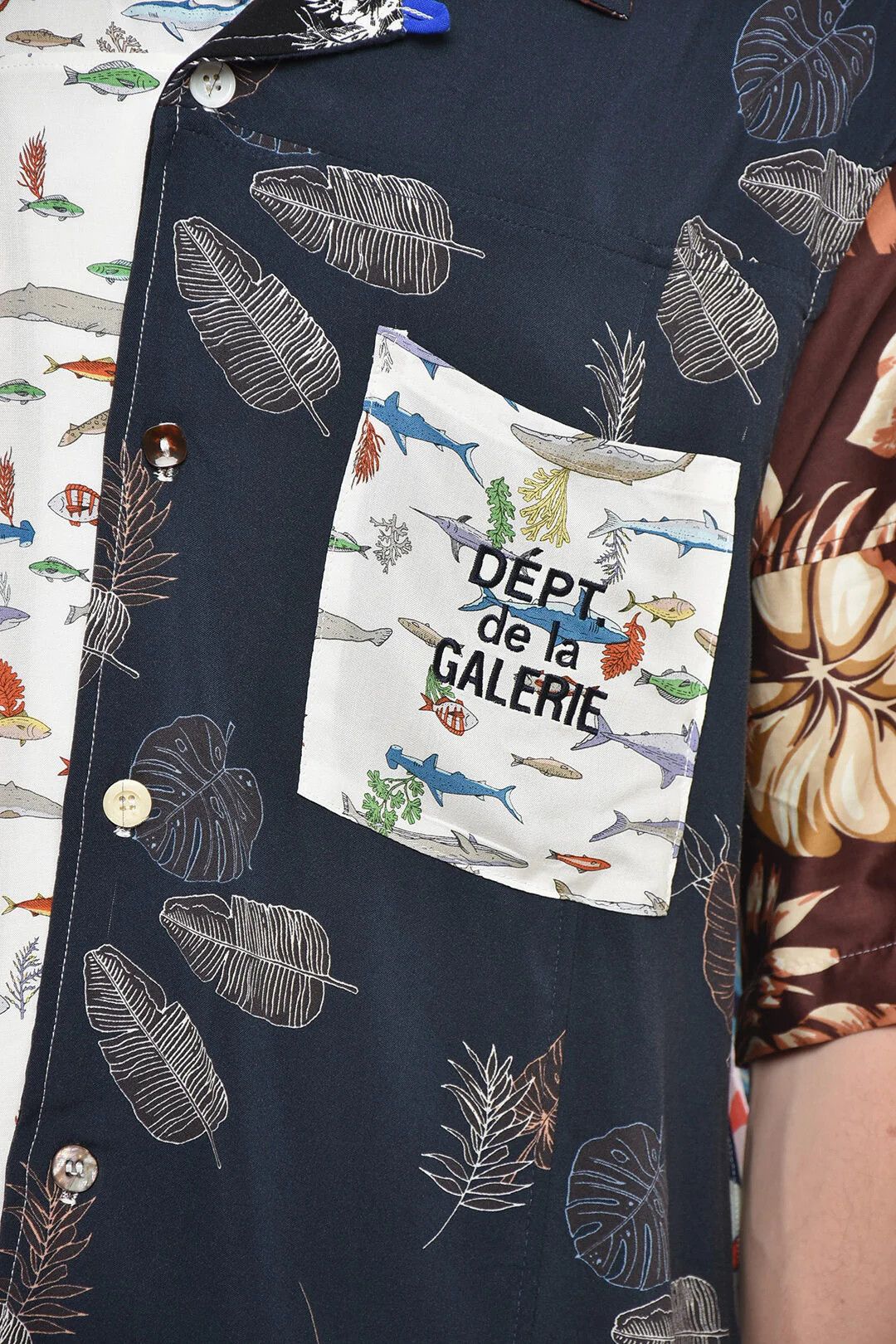 Gallery Dept. og1mm0426 Patchwork Short-Sleeve Shirt in Multicolor Size US XL / EU 56 / 4 - 3 Thumbnail