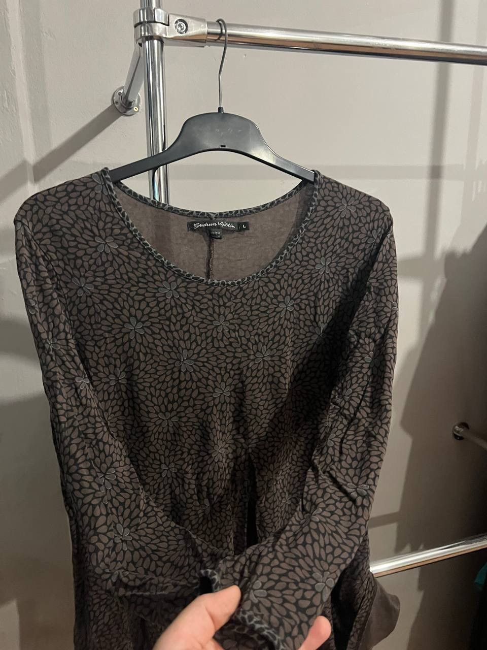 Gudrun Sjoden GUDRUN SJODEN ORGANIC MICROMODALL PLEAT TUNIC DRESS SIZE L Size L / US 10 / IT 46 - 7 Thumbnail