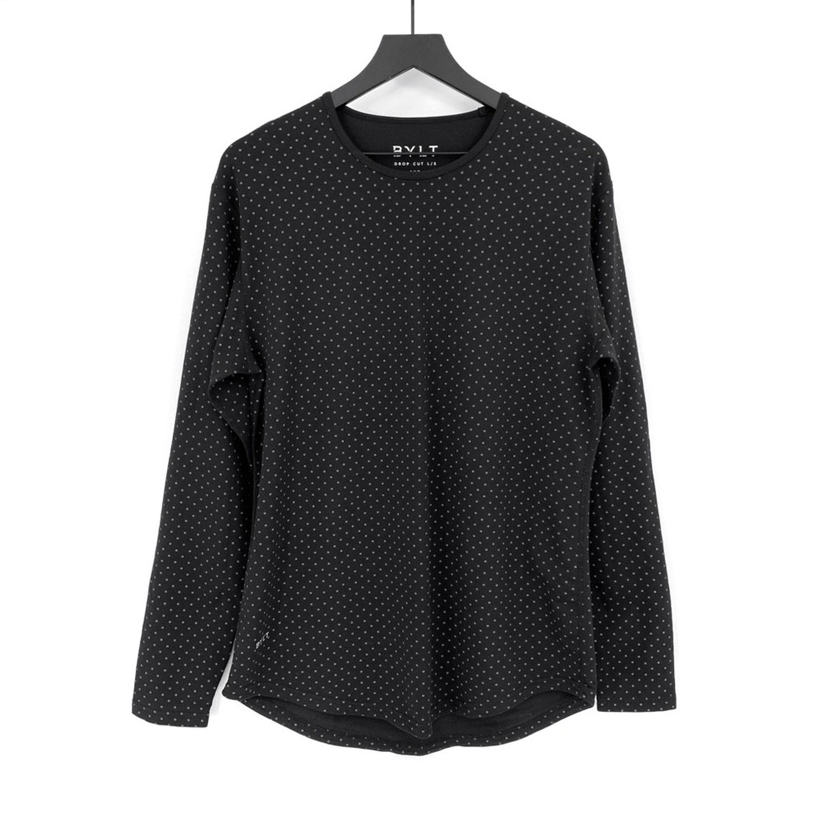 Other BYLT Lux Drop Cut Long Sleeve Washed Black Silver Polka Dot Size US M / EU 48-50 / 2 - 1 Thumbnail
