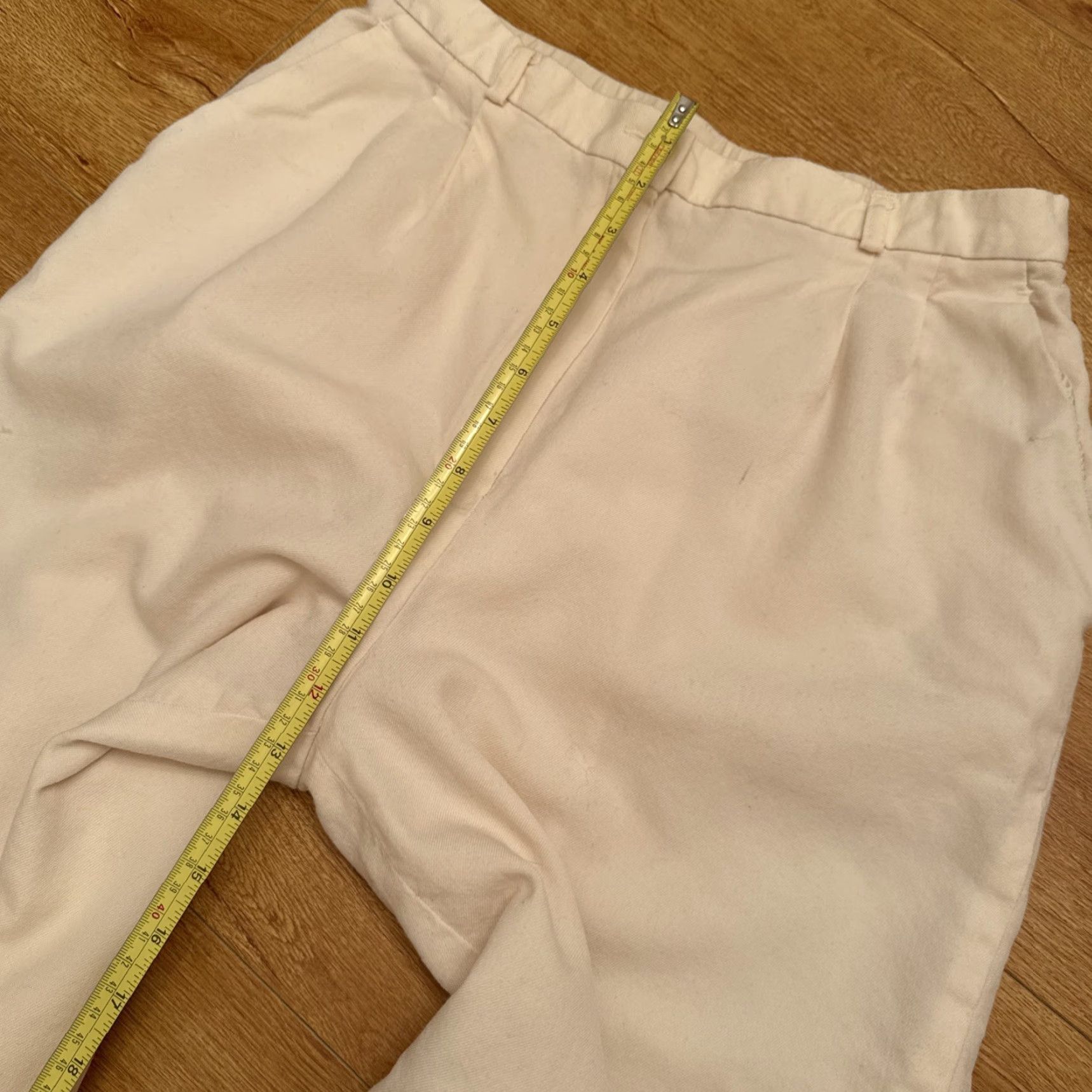 Pendleton VINTAGE Pendleton Wool Trousers Cream Pleat Lined Pockets Winter Classic Womens 12 Size 34" / US 12 / IT 48 - 6 Thumbnail