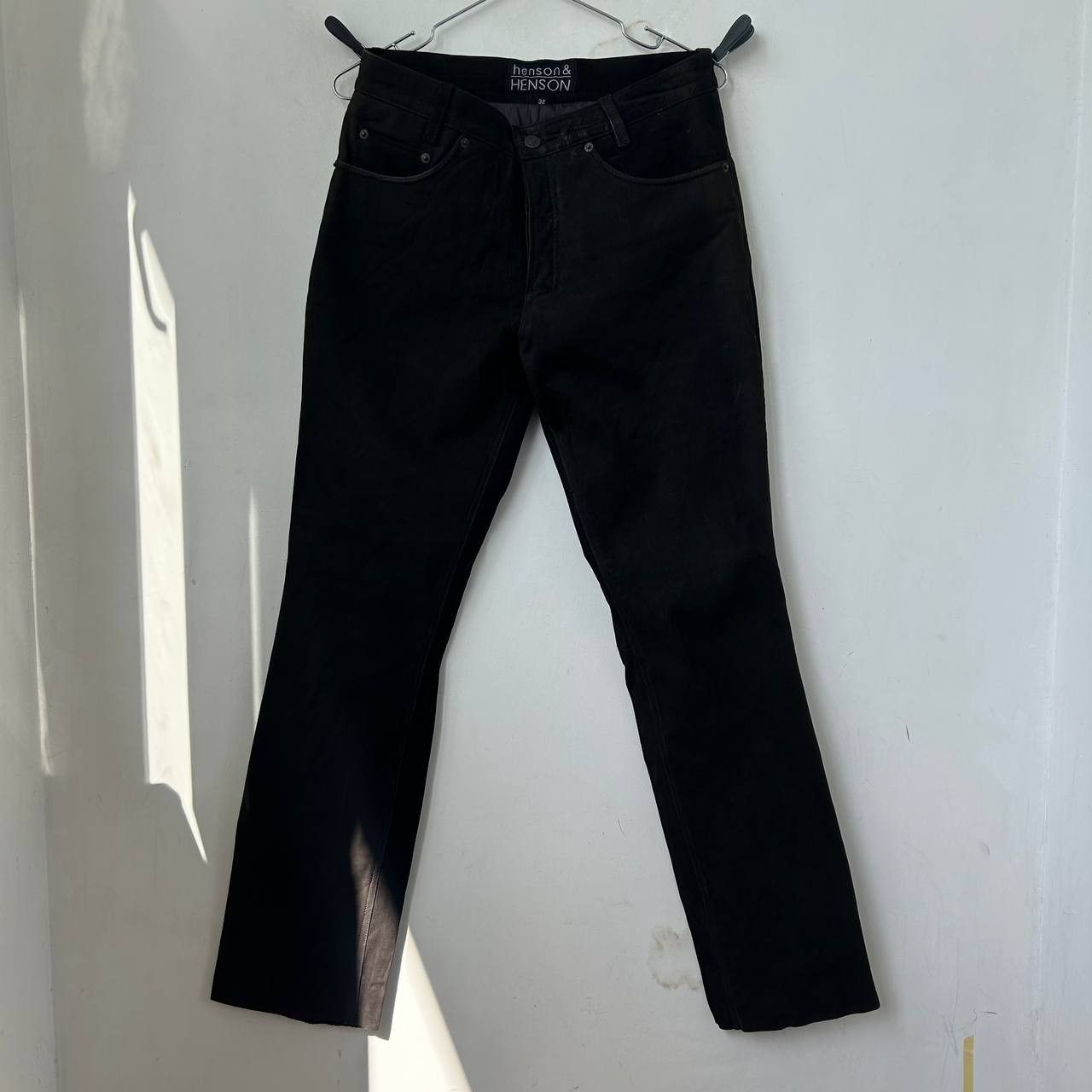 Henson Henson Leather pant #1323 Size US 32 / EU 48 - 1 Thumbnail