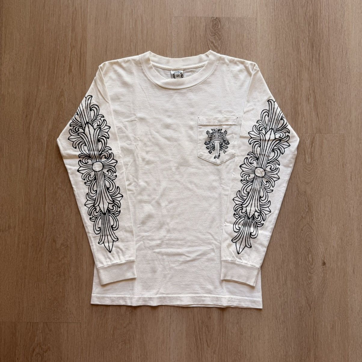 Chrome Hearts Chrome Hearts Big Floral Cross T-Shirt Rare | Grailed