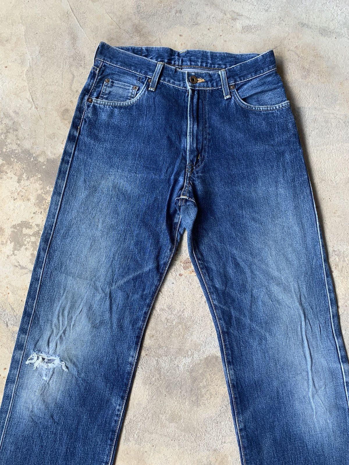 Edwin × Vintage Edwin 505XX Selvedge Distressed Denim Size US 29 - 8 Thumbnail