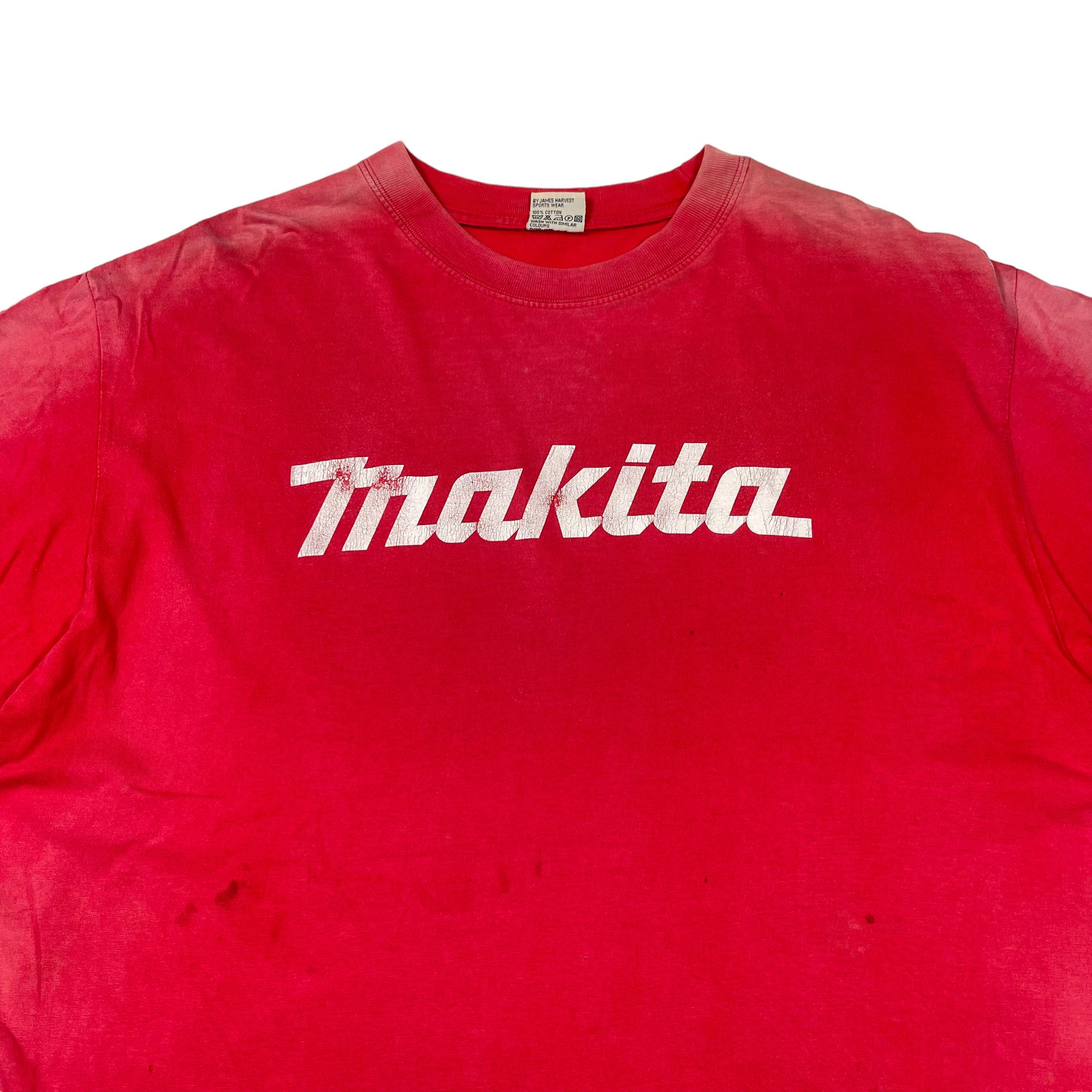 Vintage Vintage 1990s Makita Sun Faded Distressed T Shirt Size US XL / EU 56 / 4 - 3 Thumbnail
