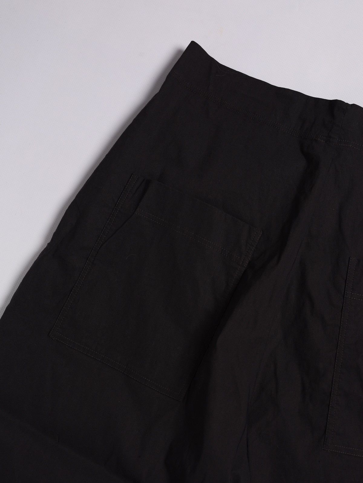 Rundholz Rundholz Black Label Dark Navy Linen Cotton Nylon Wide Pants Size 28" / US 6 / IT 42 - 21 Thumbnail