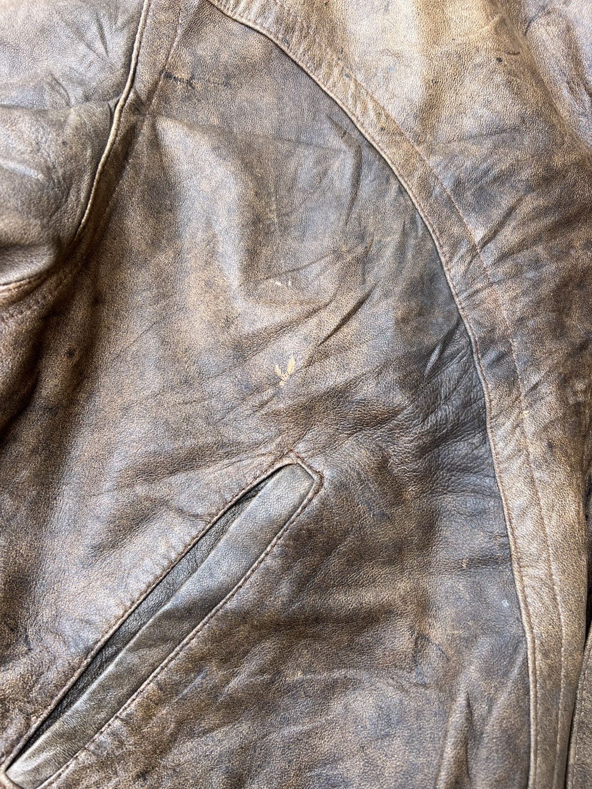 Vera Pelle Vera Pelle Vintage Leather Jacket Size US XL / EU 56 / 4 - 6 Thumbnail