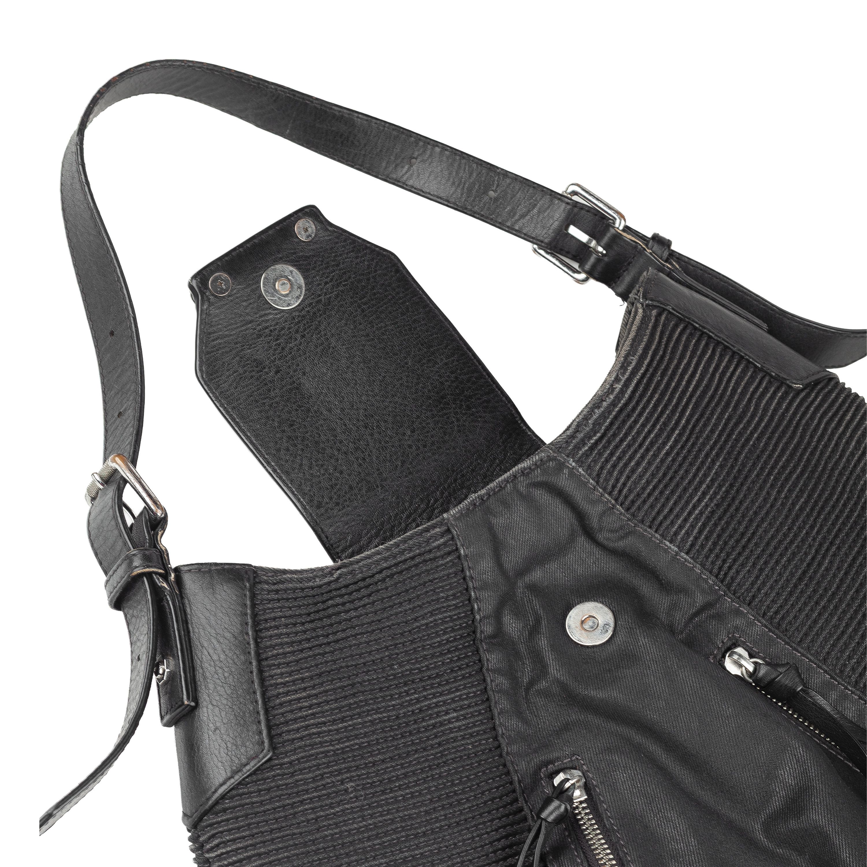 Diesel Diesel Vintage Black Biker Moto Bag Size ONE SIZE - 4 Thumbnail